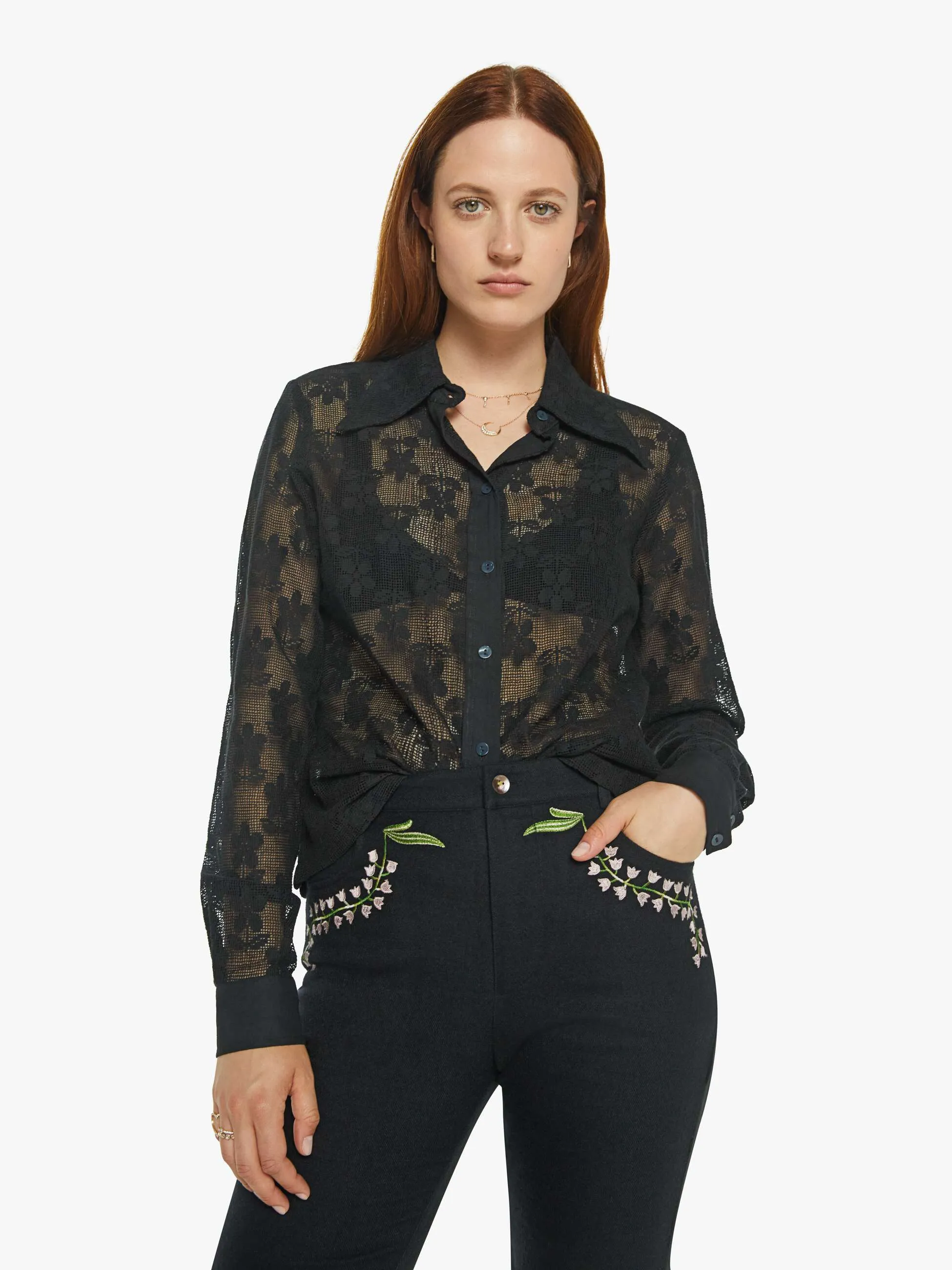 Alix of Bohemia Dolly Shirt - Blackjack Daisy
