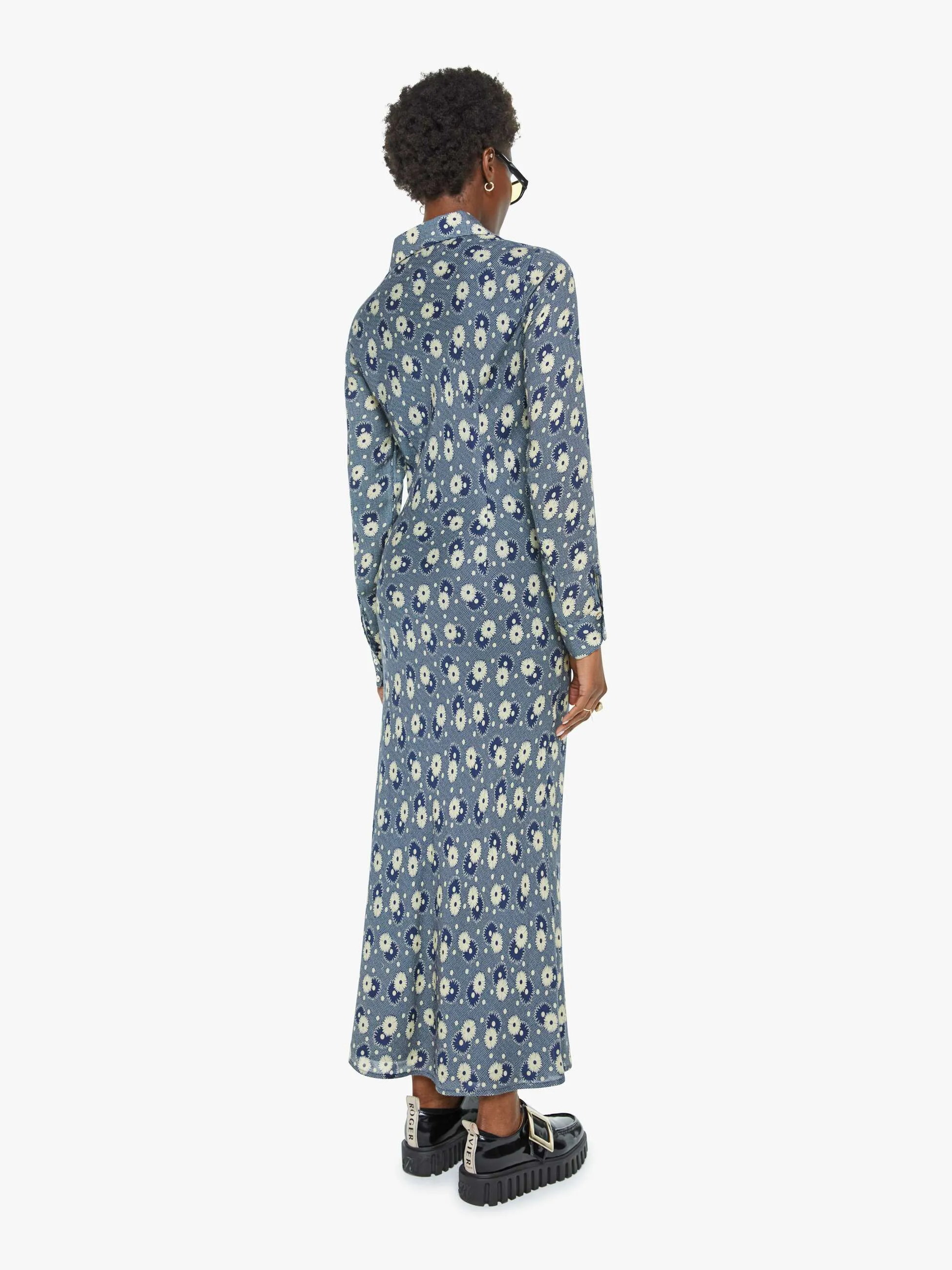 Alix Of Bohemia Lotte Dress - Navy Daisy