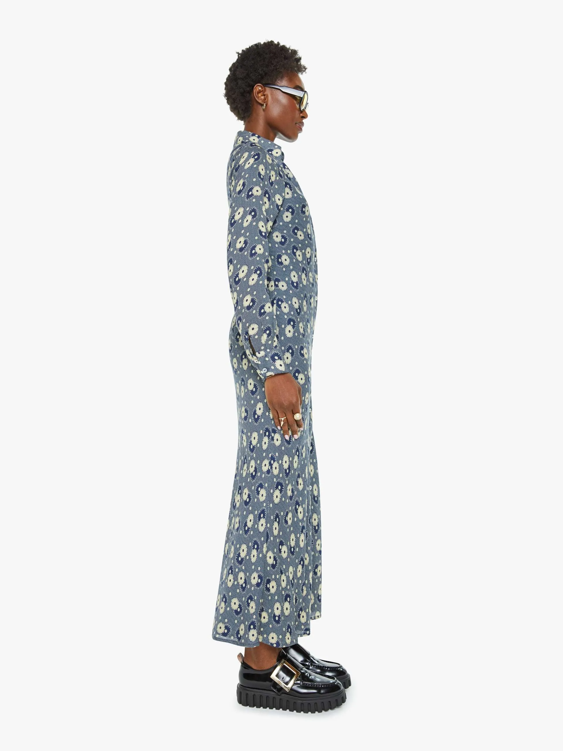 Alix Of Bohemia Lotte Dress - Navy Daisy