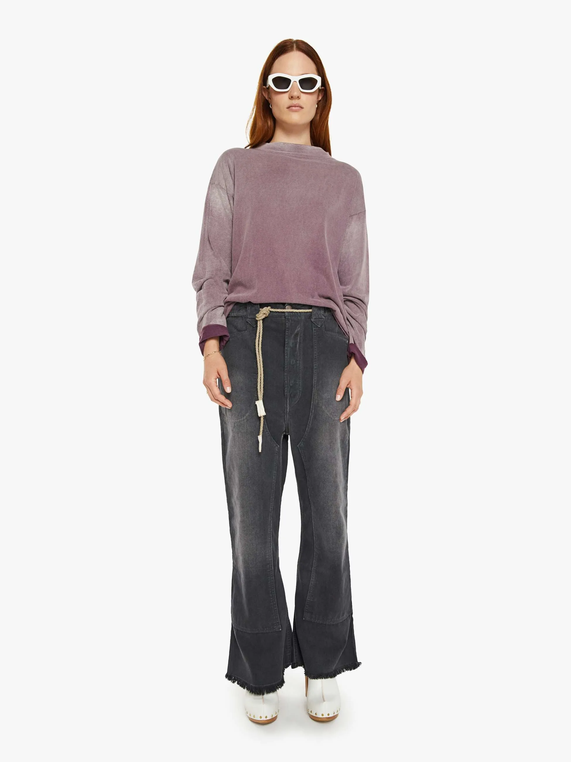 Dr. Collectors P75 Westerner Bell Bottoms - Smoke Black
