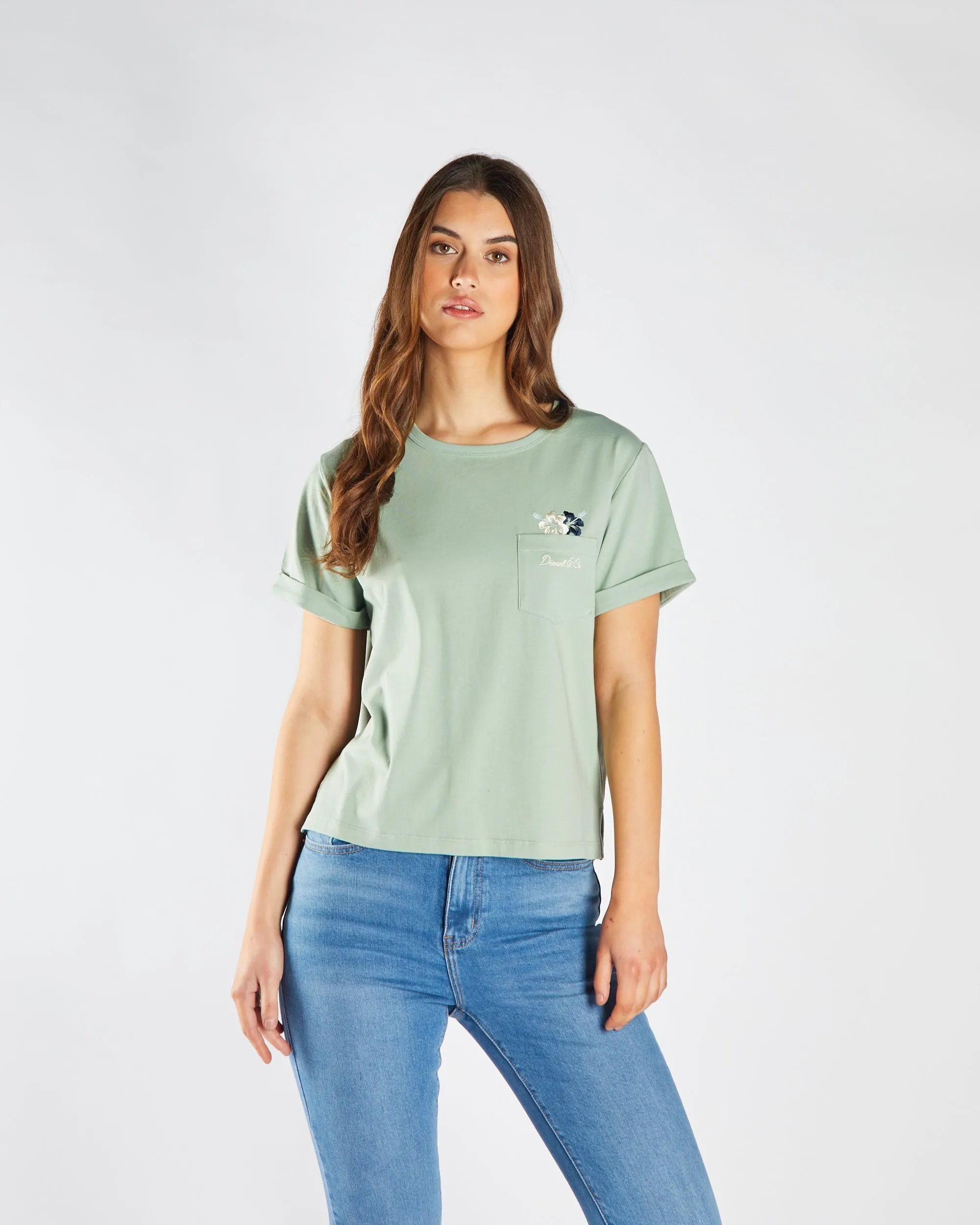 Freesia Tee Iceberg Green