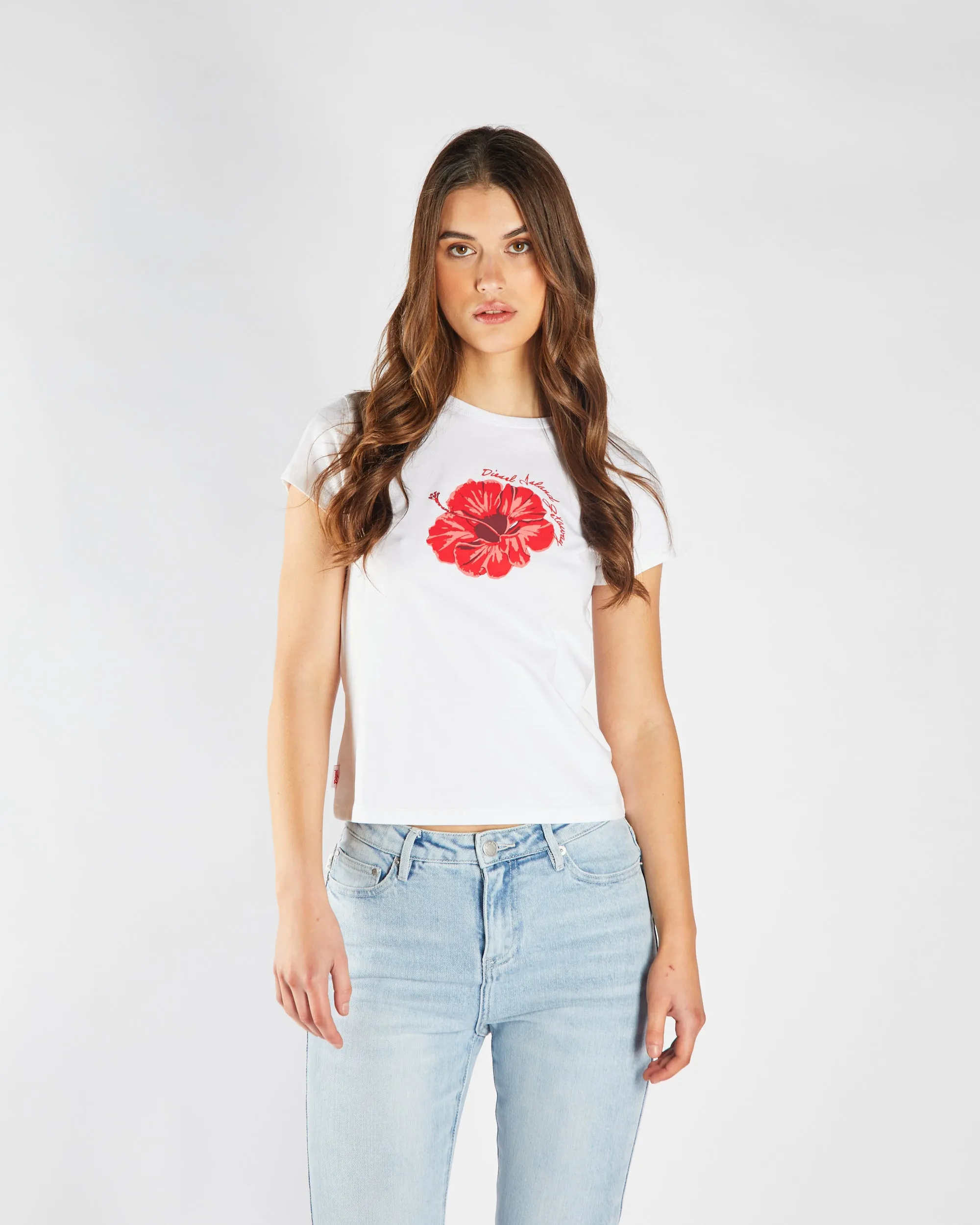 Fuchsia Tee Dove White