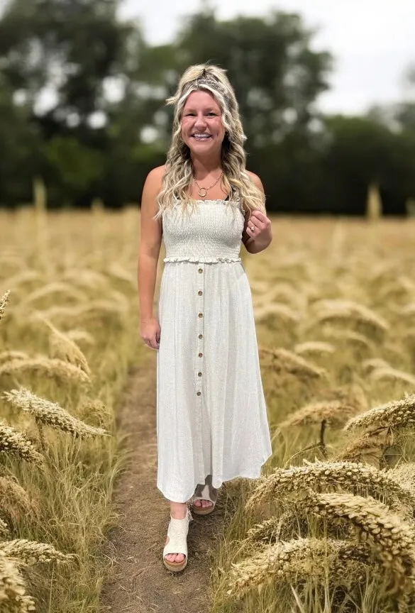Loving the Sun - Dress  (Available in Cactus Green or Oatmeal)