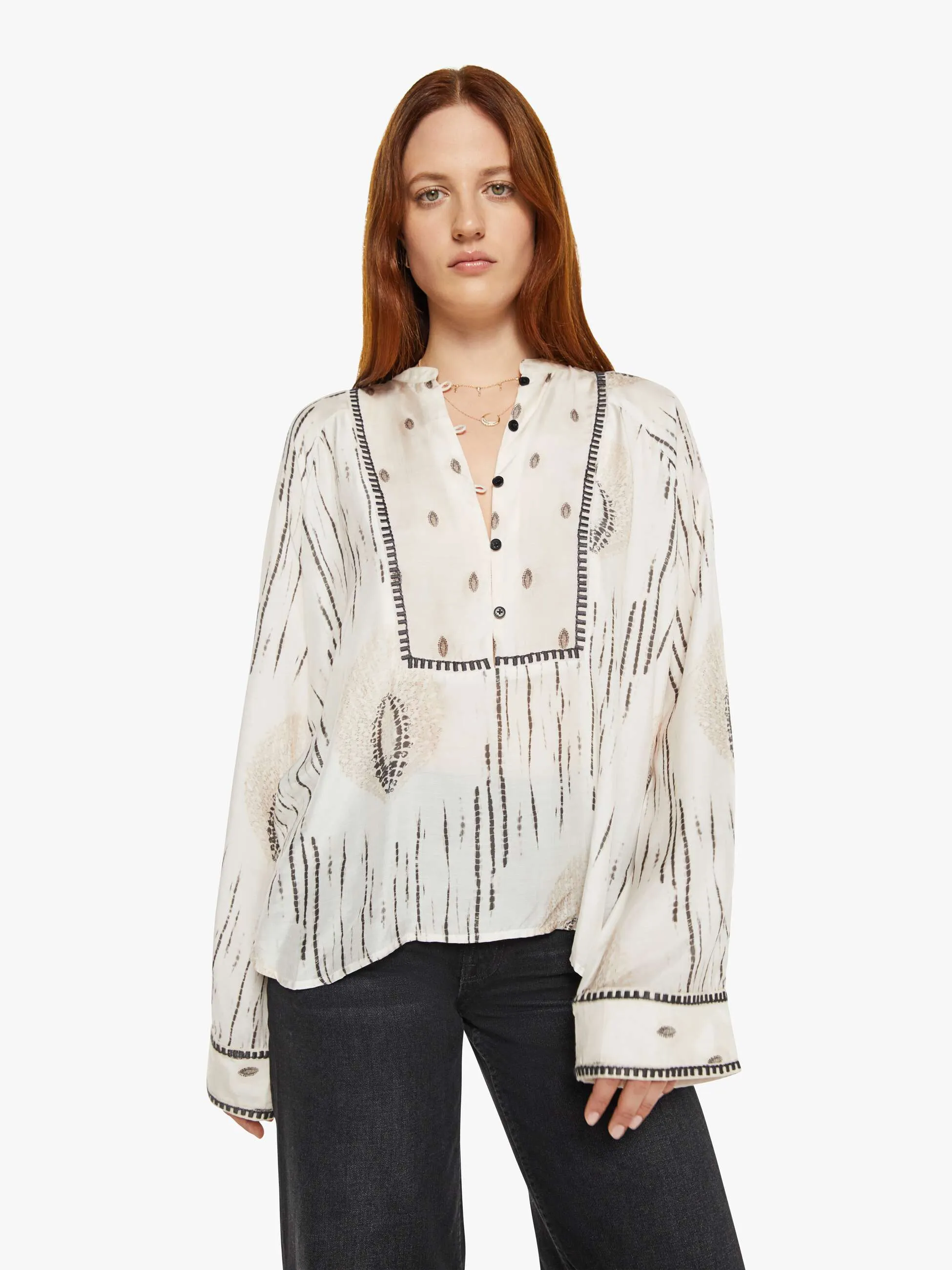Maria Cher Josephine Shirt - Ecru