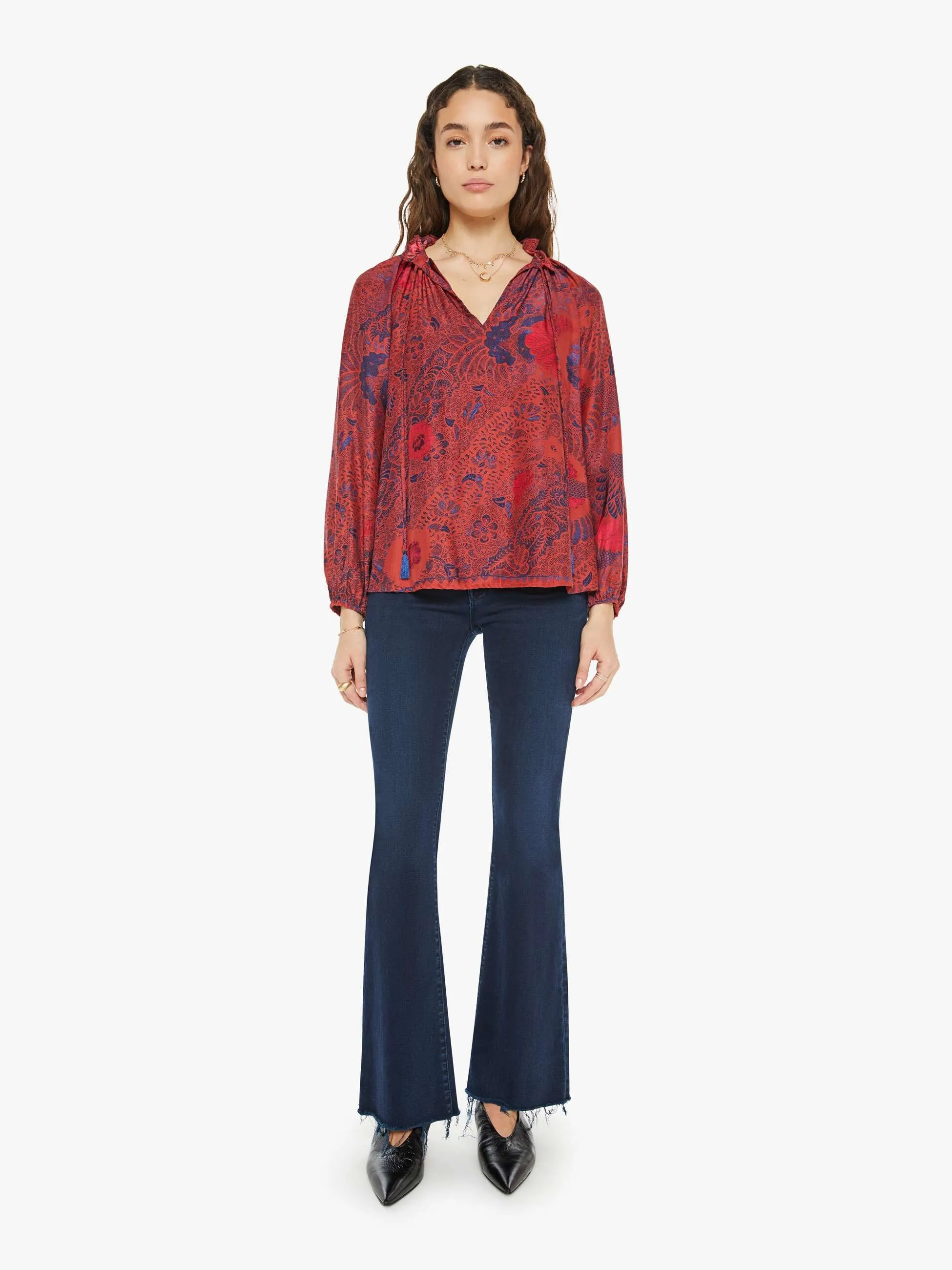 Natalie Martin Penny Blouse - Peacock Currant