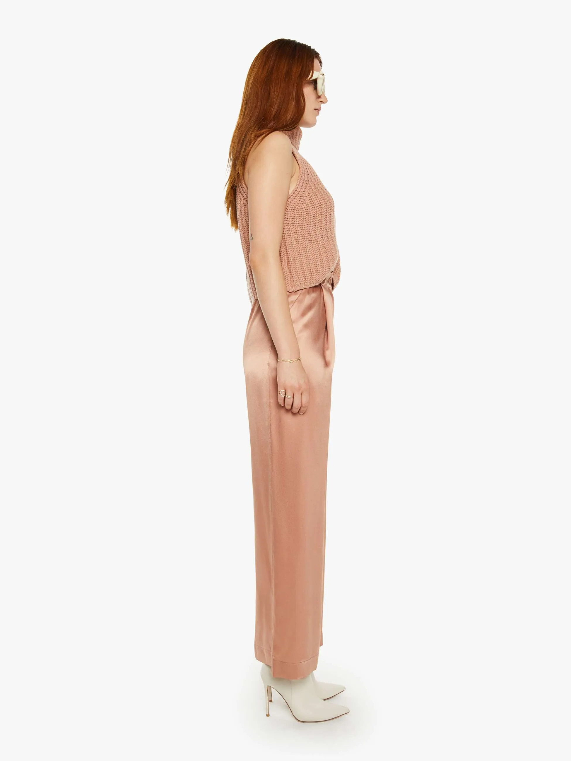 SABLYN Emerson High Rise Pleated Pant - Deep Apricot