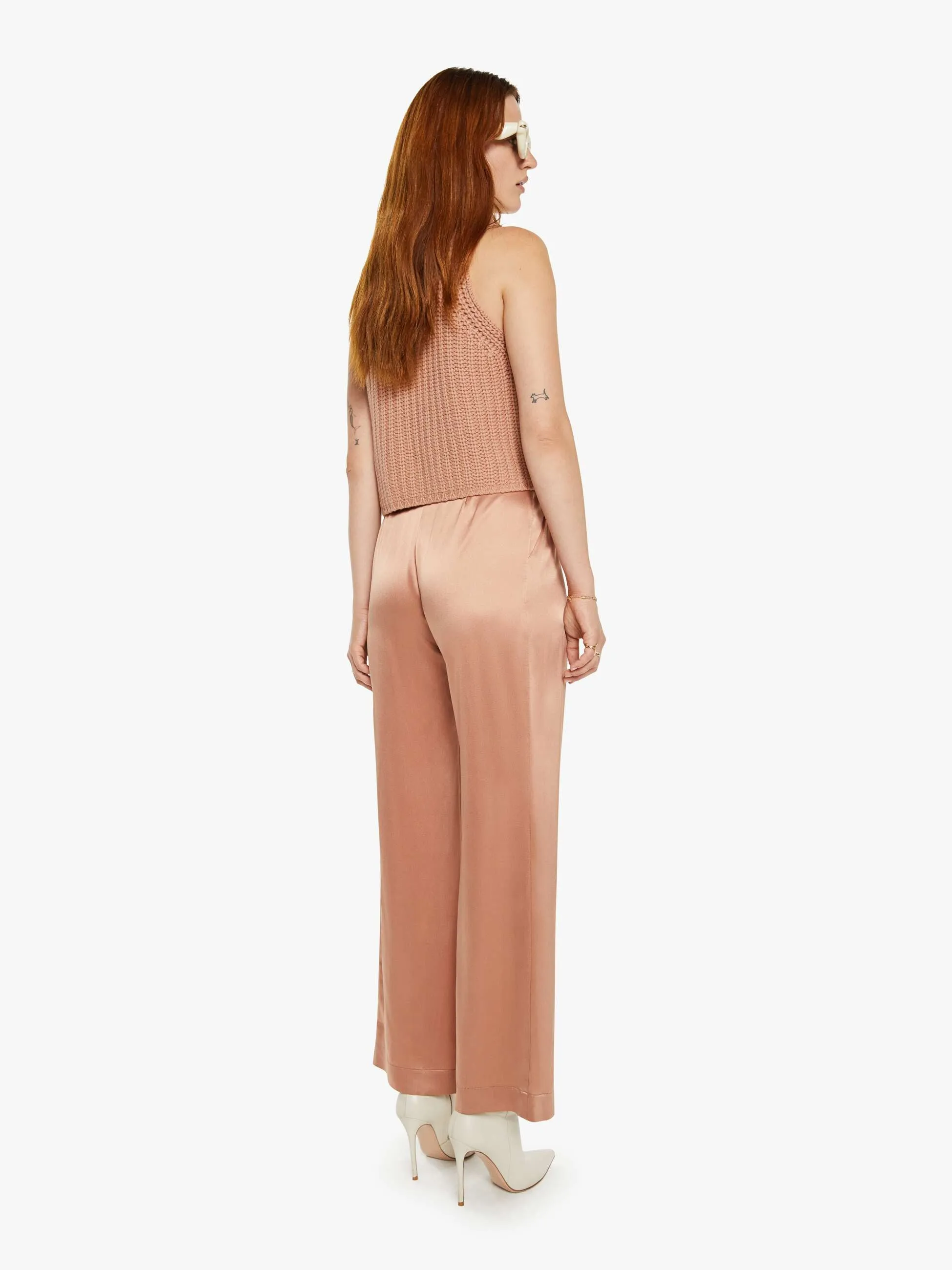 SABLYN Emerson High Rise Pleated Pant - Deep Apricot