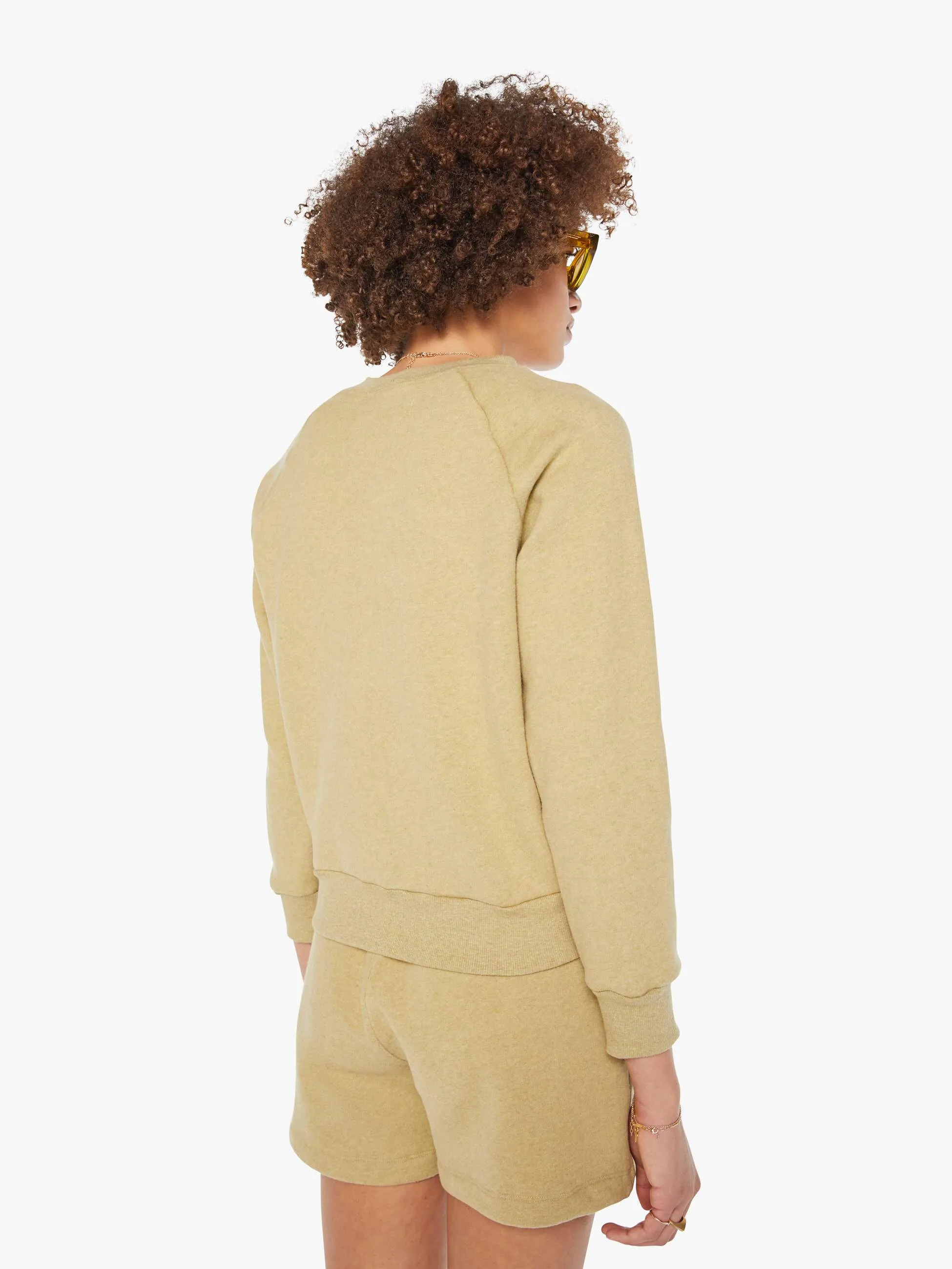 SPRWMN L/S Raglan Sweater - Pistachio Melange