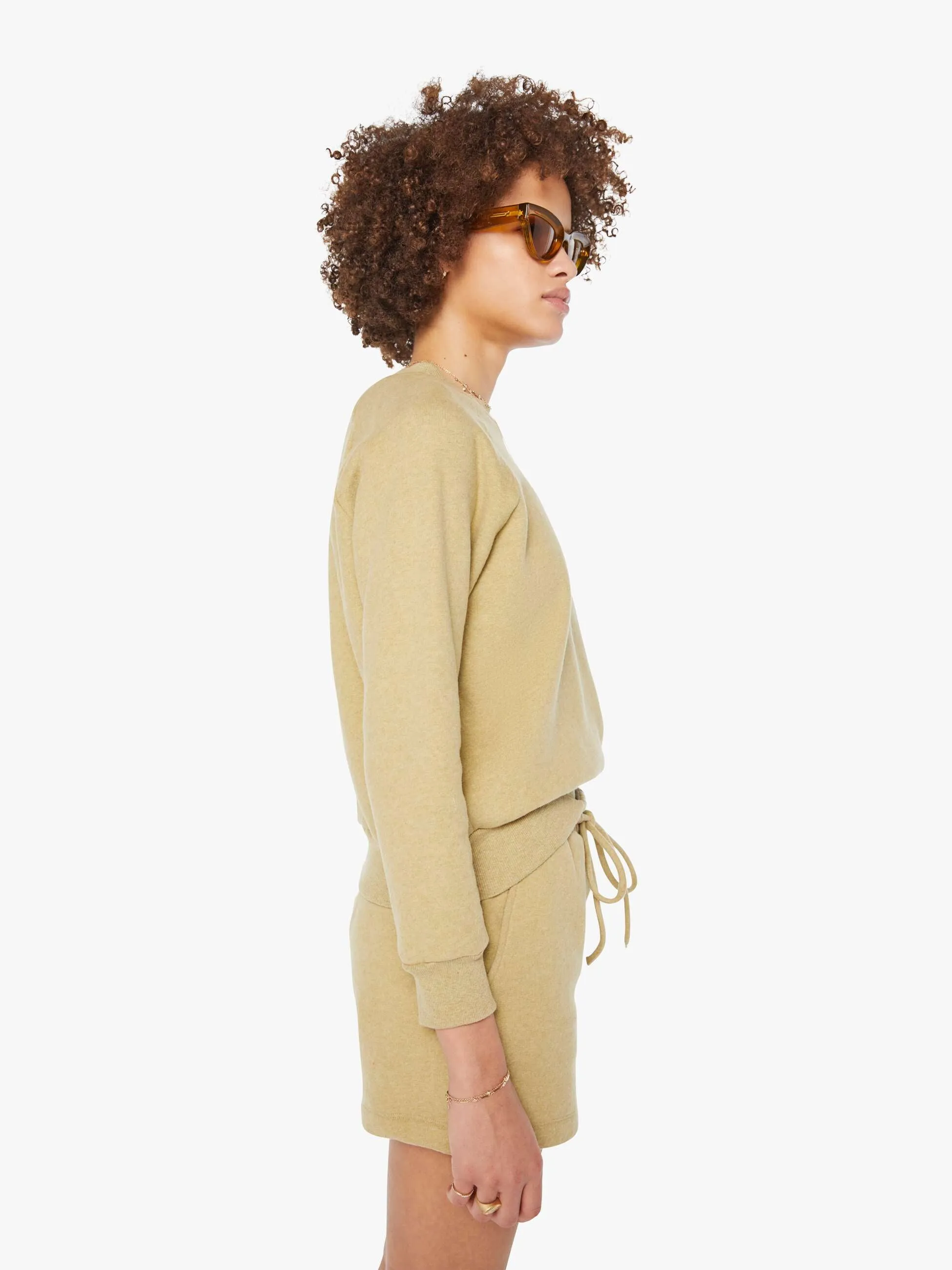 SPRWMN L/S Raglan Sweater - Pistachio Melange