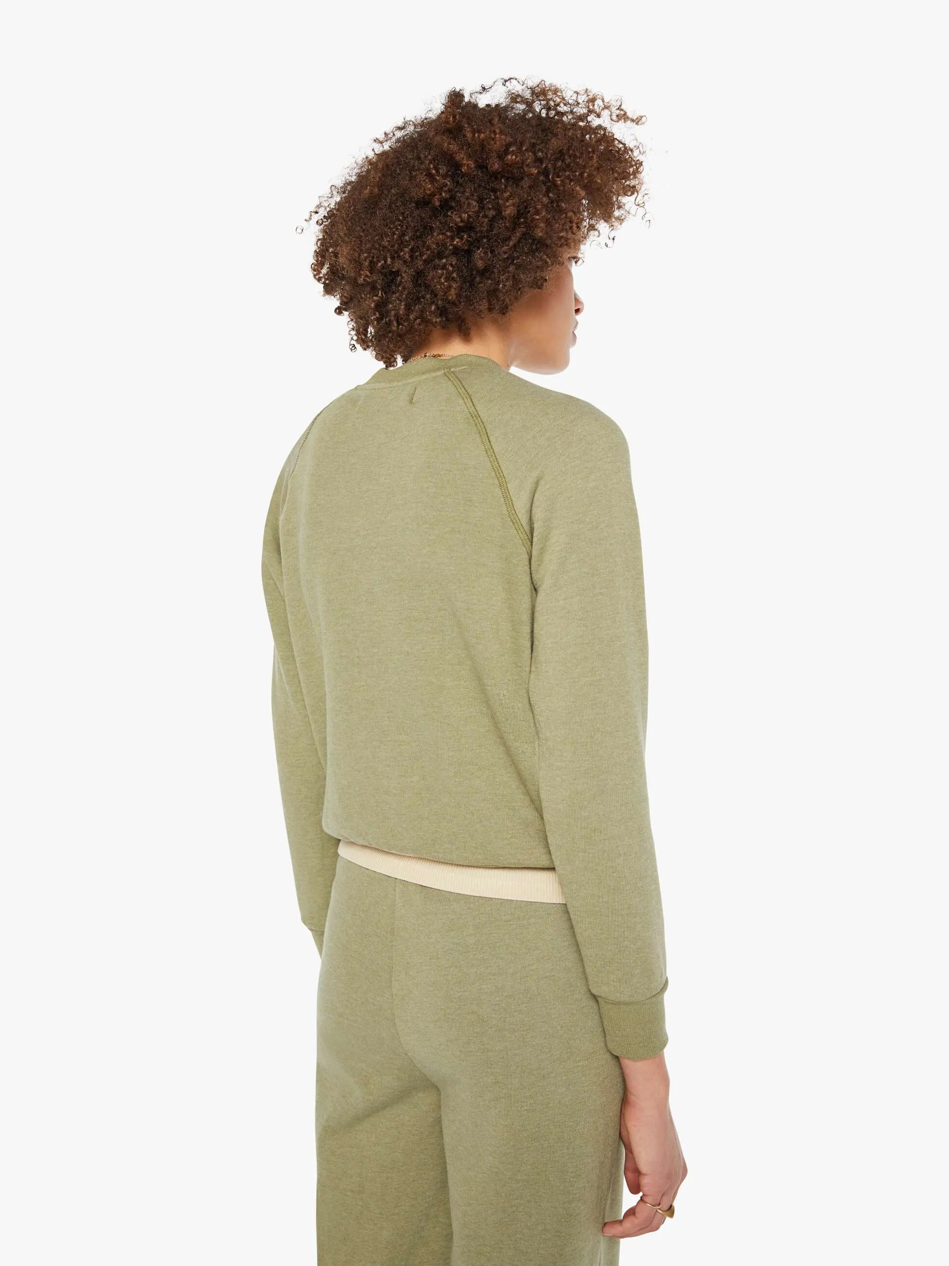SPRWMN Shrunken Raglan Sweatshirt - Basil