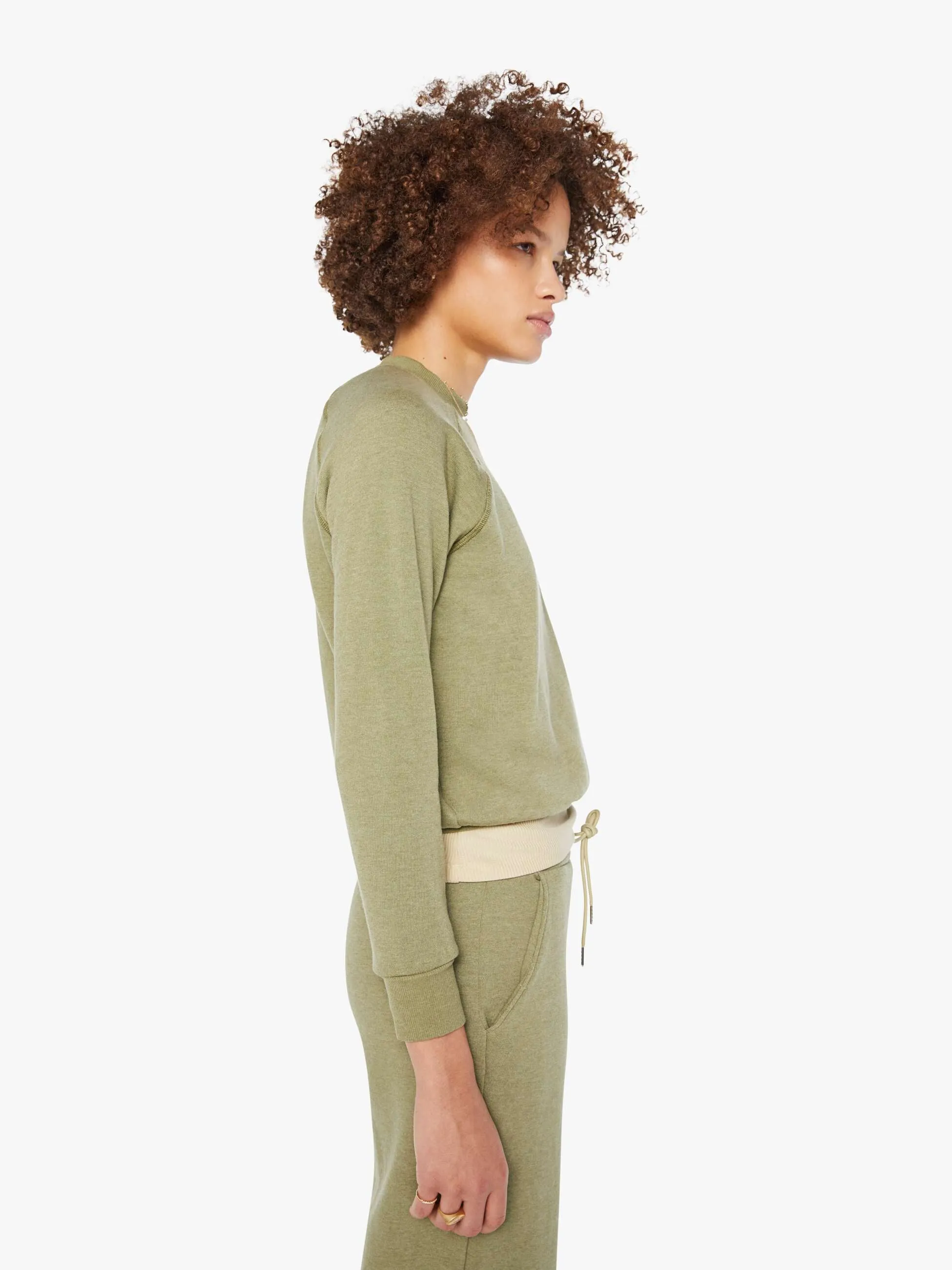 SPRWMN Shrunken Raglan Sweatshirt - Basil