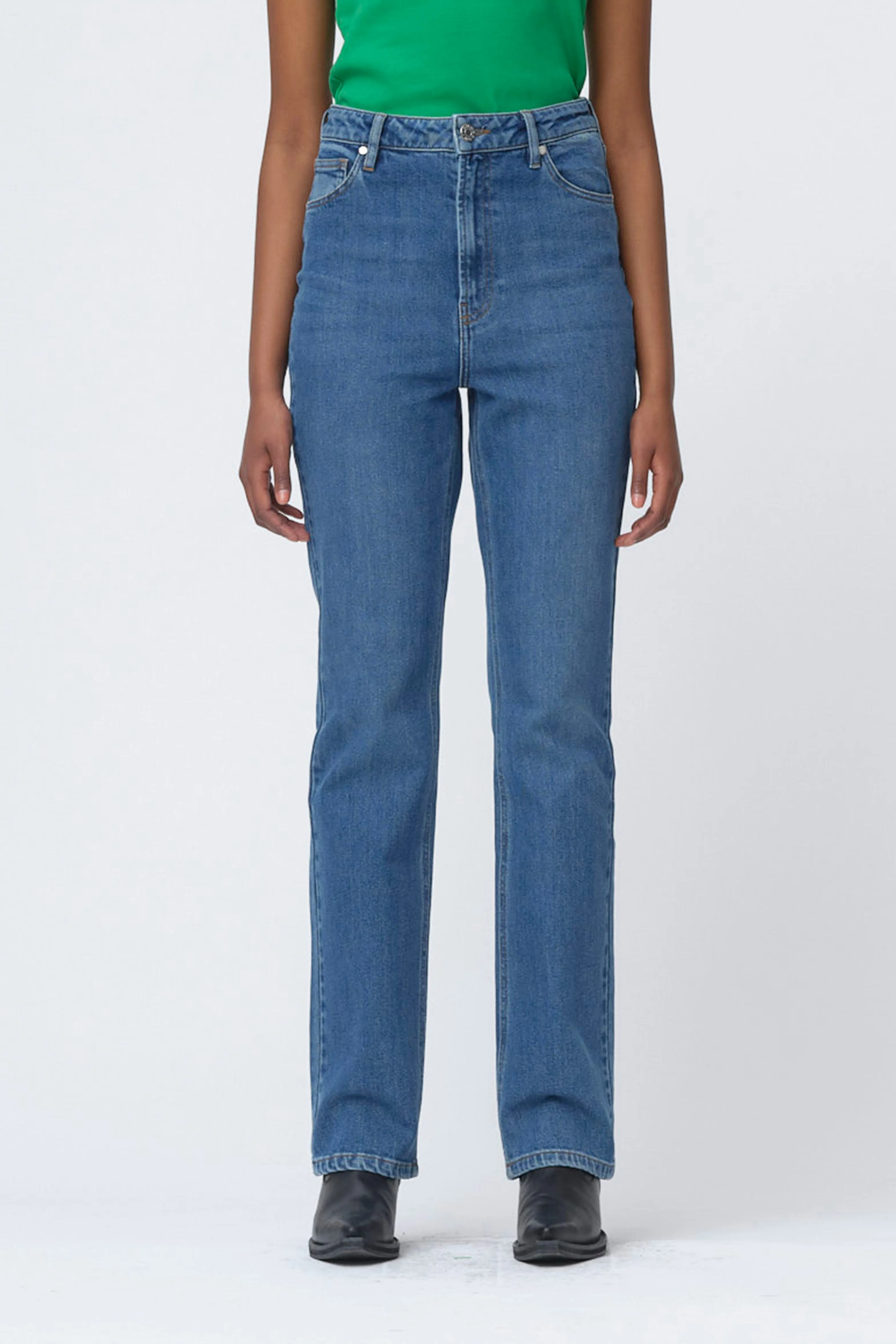 TD Amber UHW Jeans wash Dark Iowa - Denim Blue