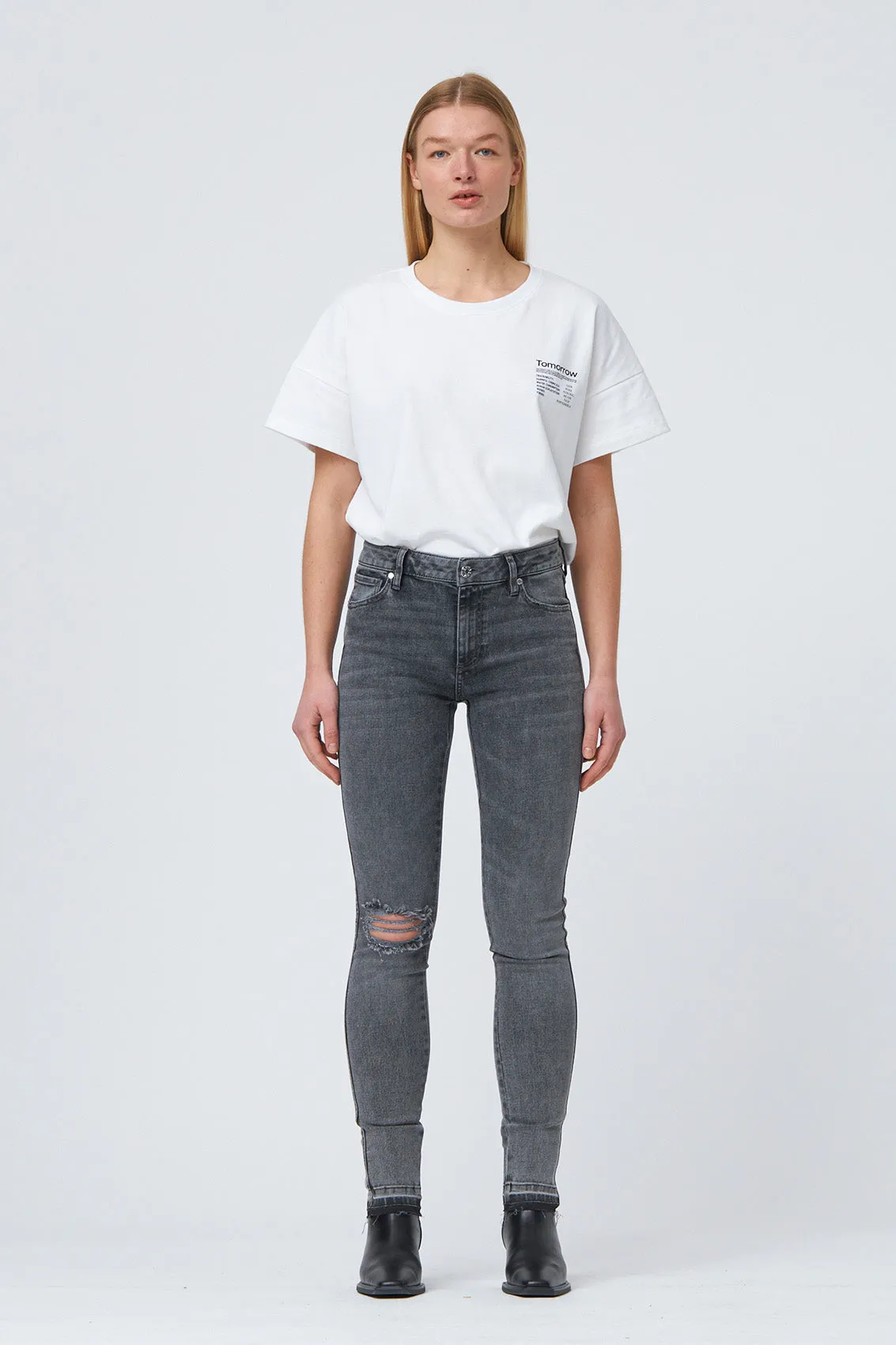 TD Dylan Skinny Jeans Wash Vintage Gre - Grey