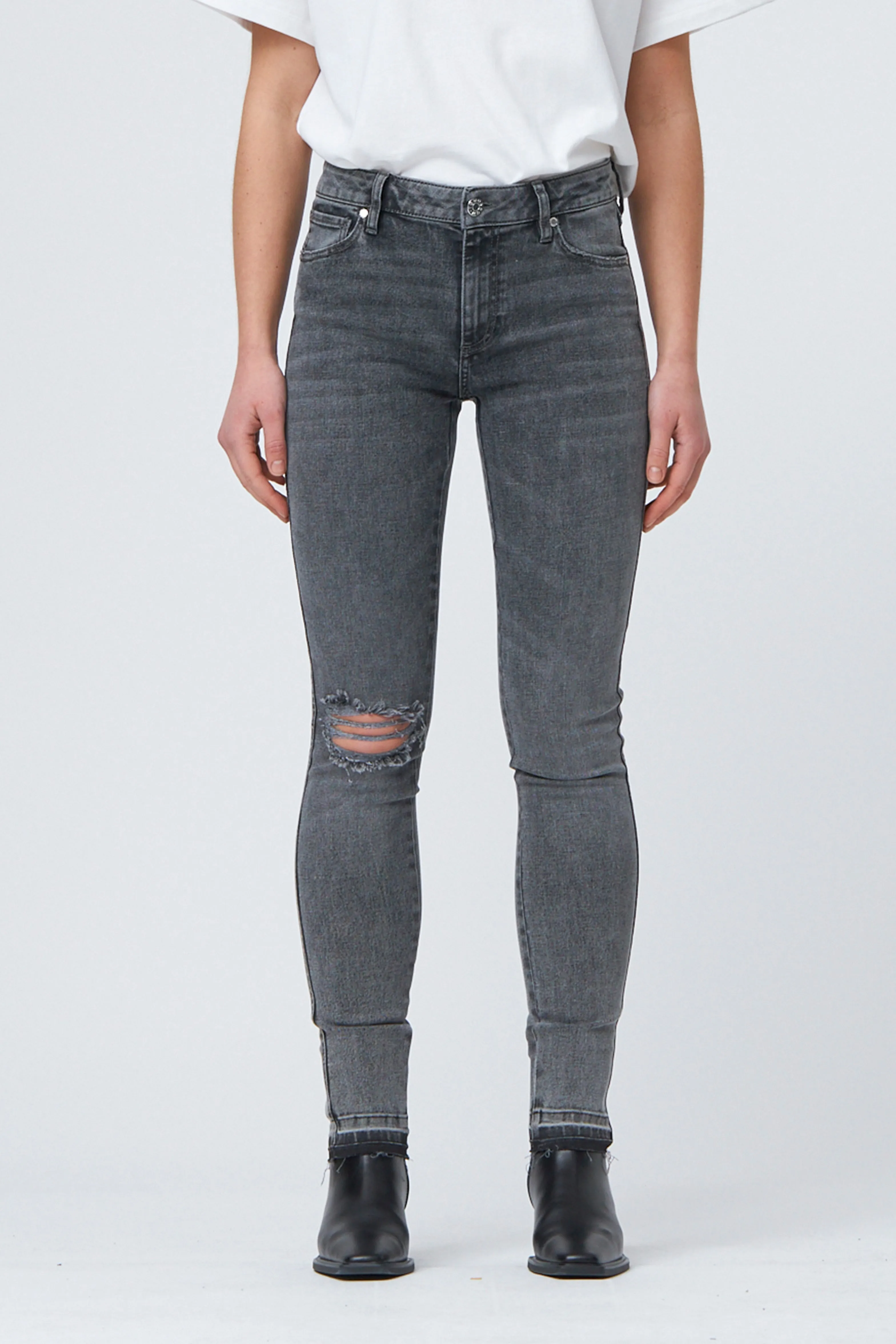 TD Dylan Skinny Jeans Wash Vintage Gre - Grey