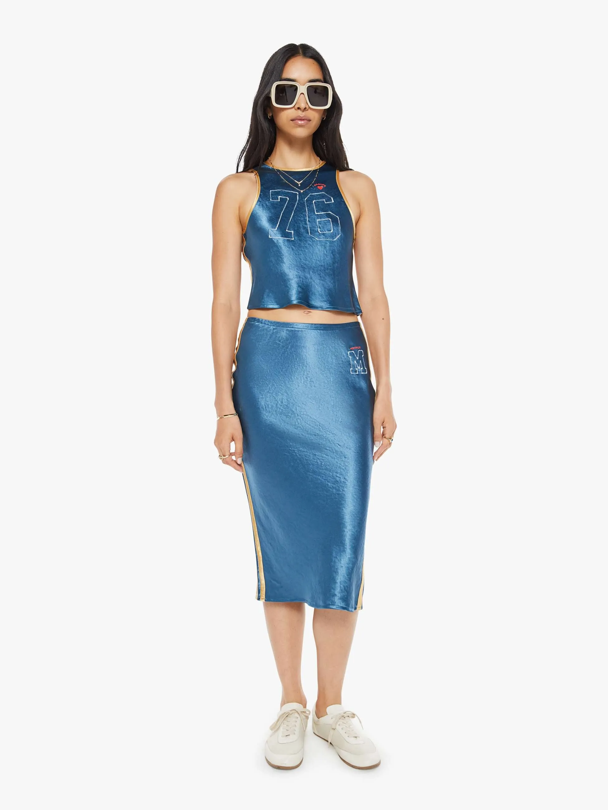 The Athletic Skirt - Marine And Yellow
