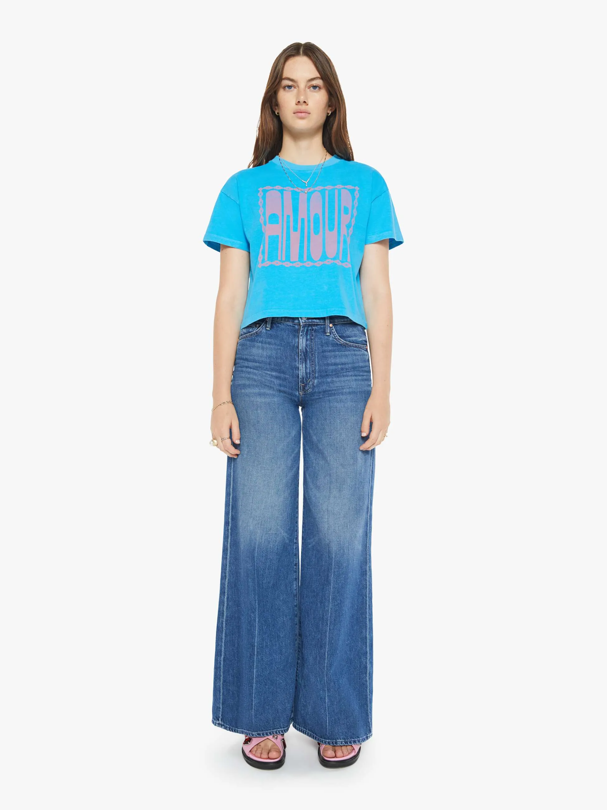 The Grab Bag Crop Tee - Amour