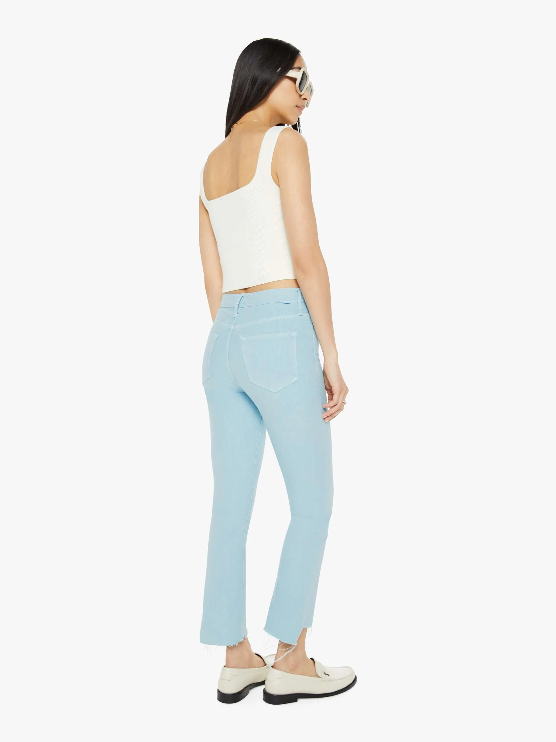 The Insider Crop Step Fray - Blue Glow
