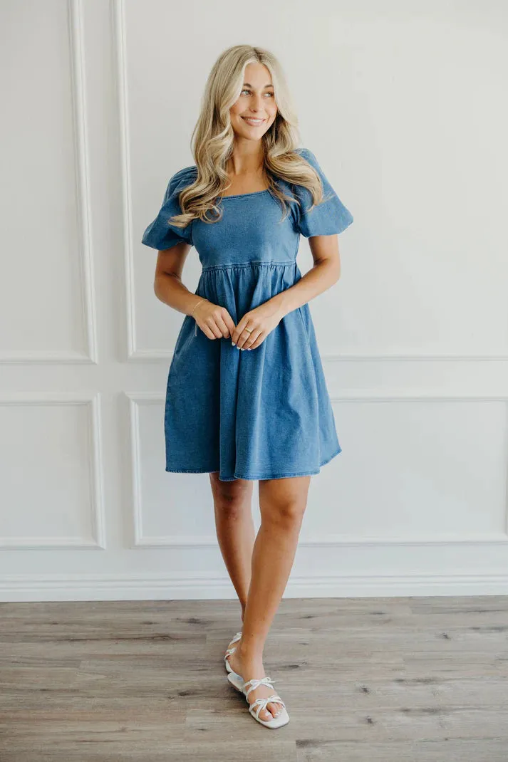 The Jack Dress in Dark Denim