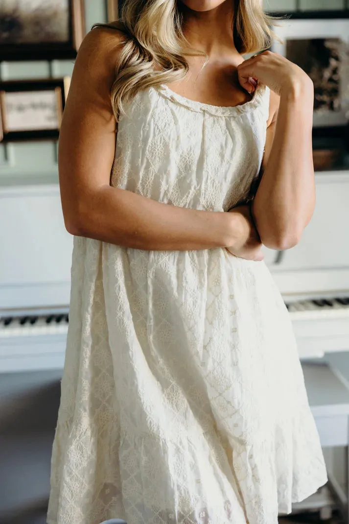 The Maddie Dress in Vintage Cream