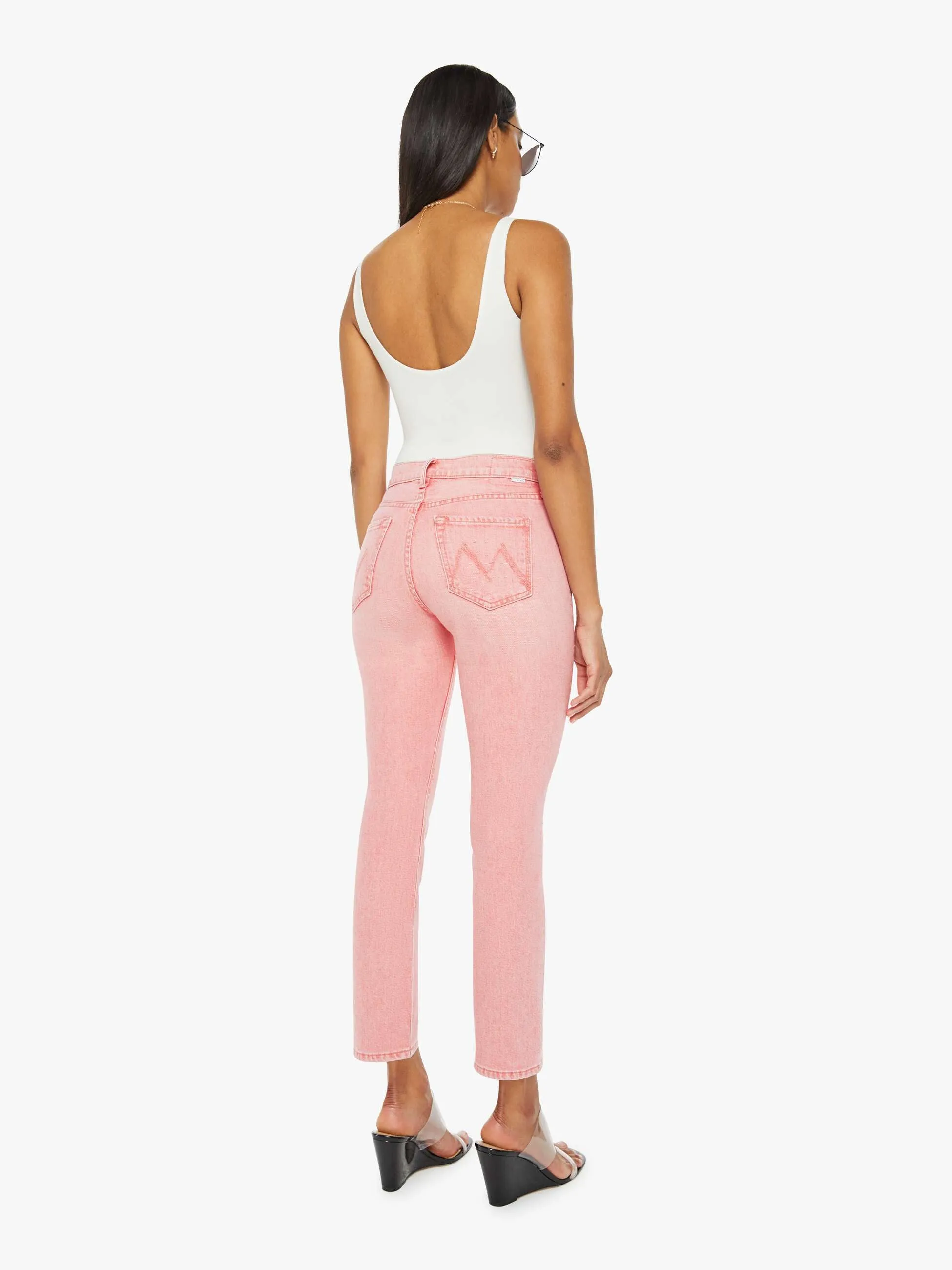 The Mid Rise Dazzler Ankle - Sunset Coral