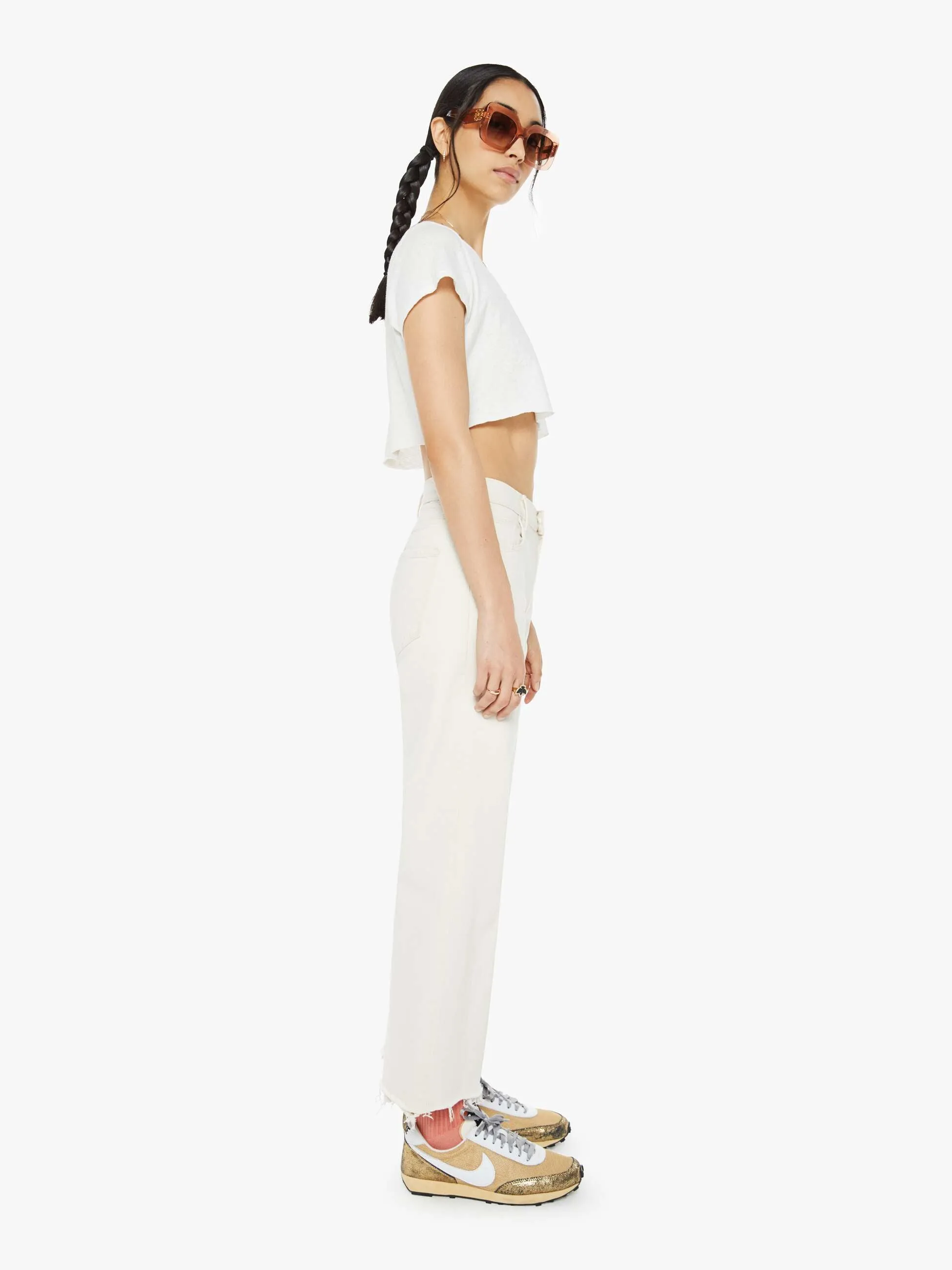 The Mid Rise Maven Ankle Fray - Act Natural