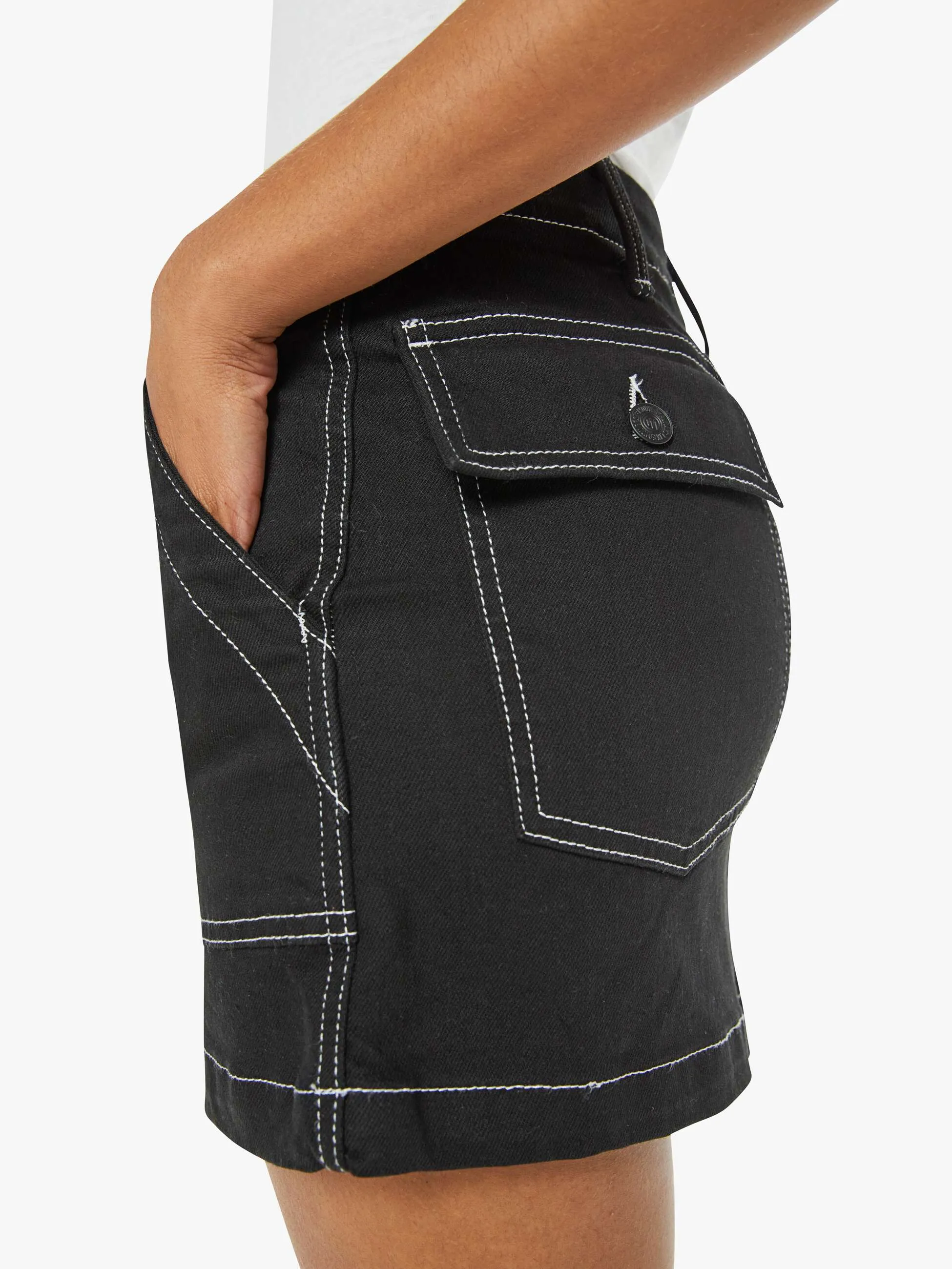 The Private Mini Skirt - White Lines