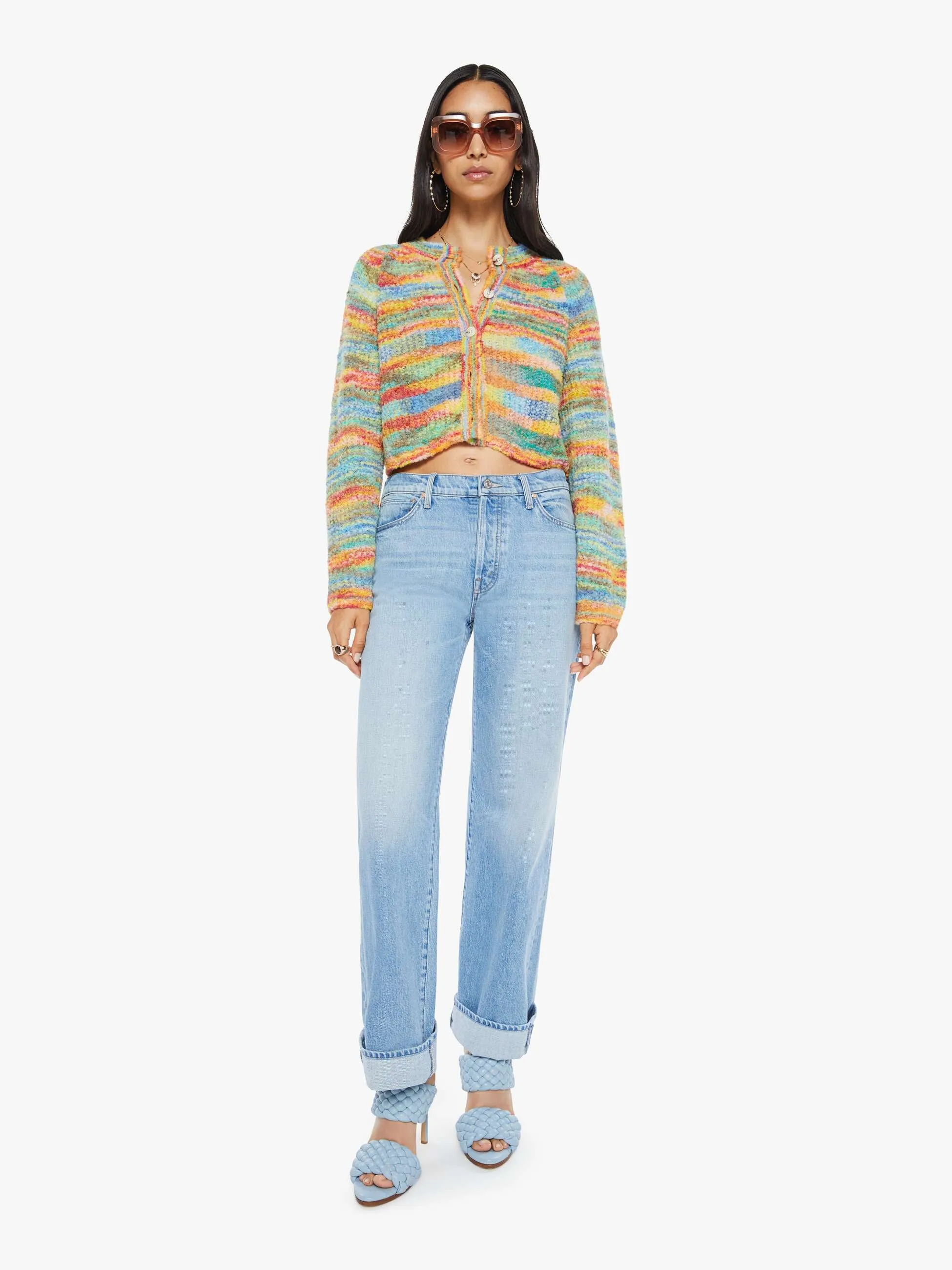 The Raglan Crop Cardigan - Fancy Fade