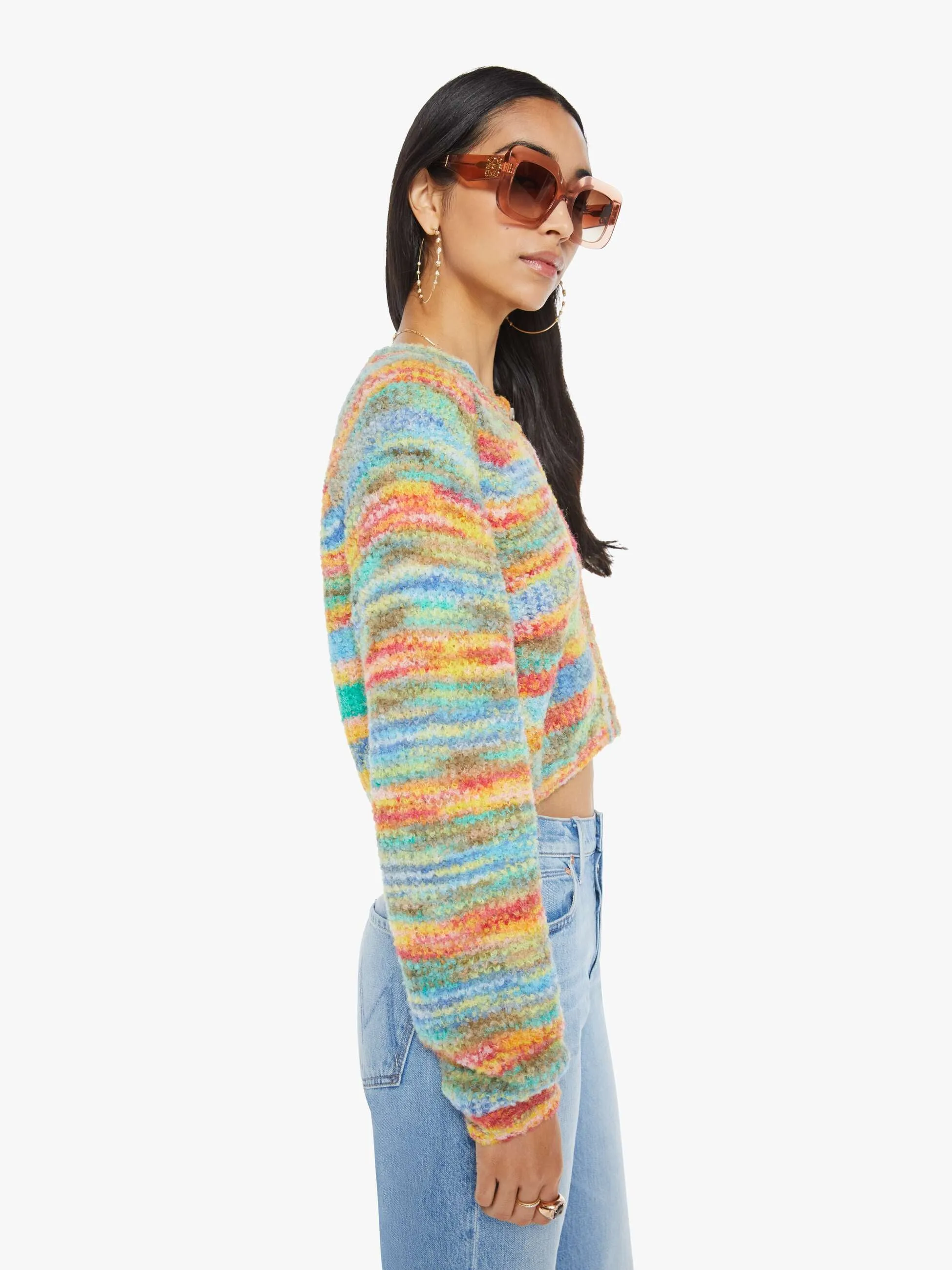 The Raglan Crop Cardigan - Fancy Fade