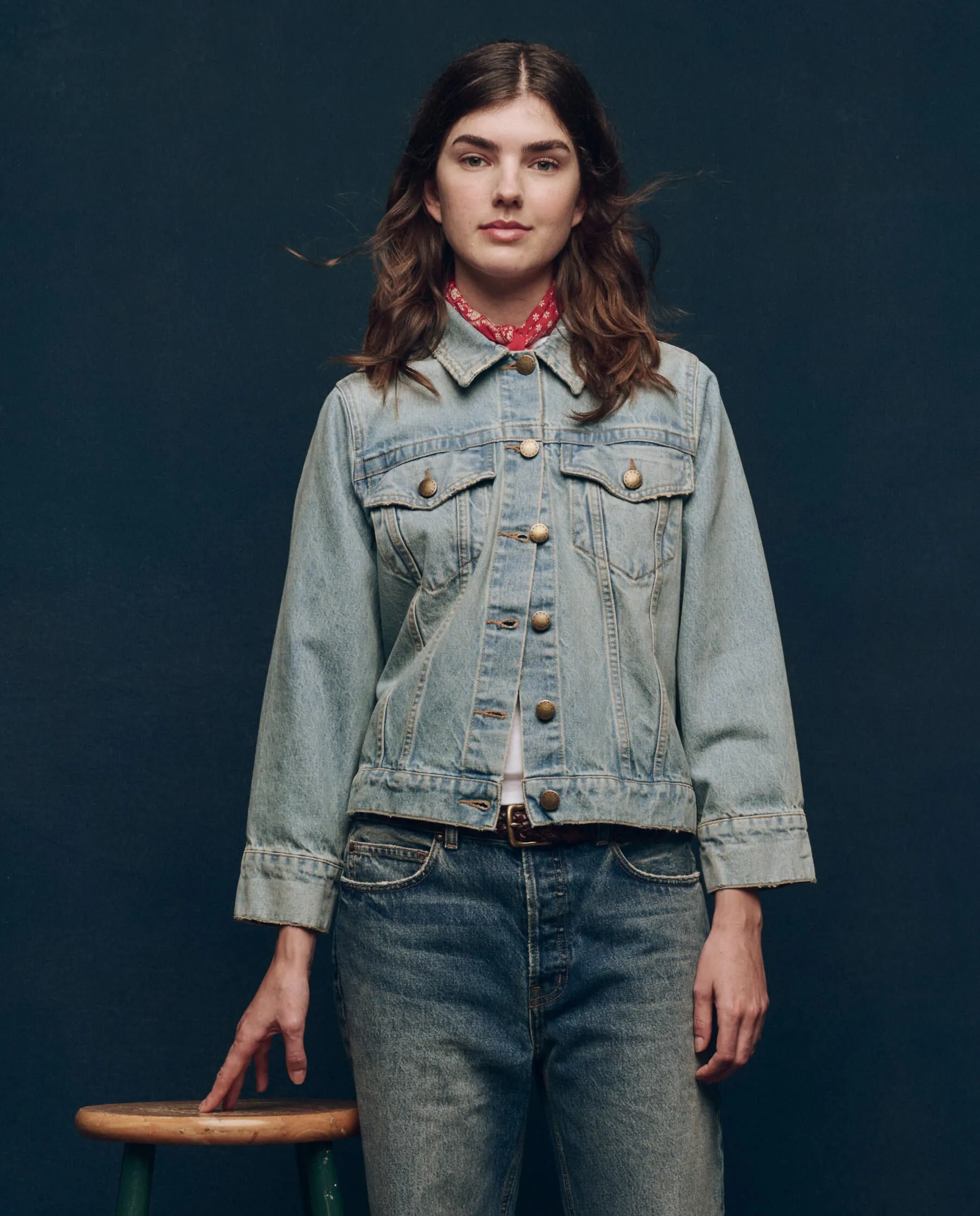 The Slouchy Jean Jacket. -- Great Plains Wash