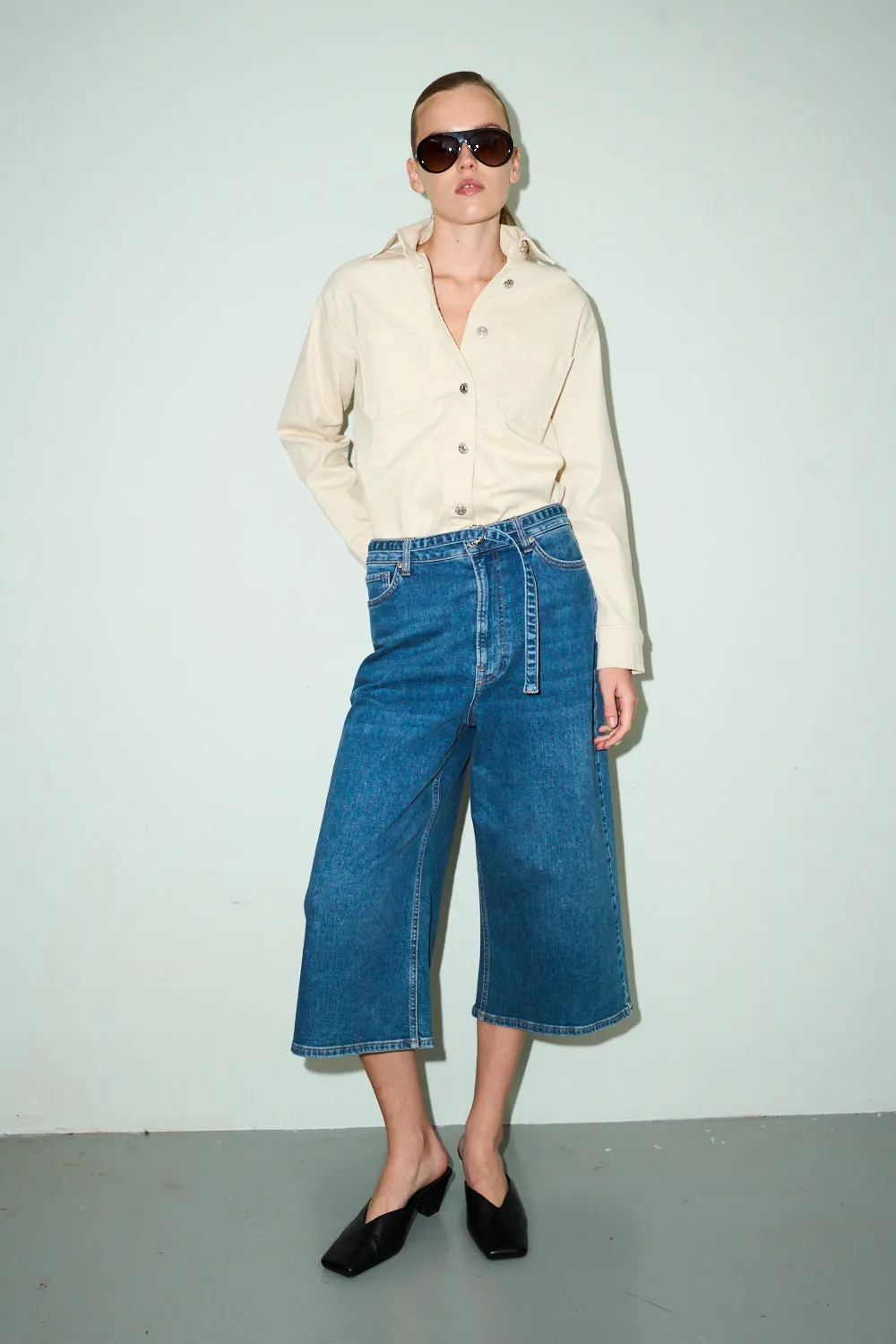 TMRW-Angelika Culotte Jeans Wash Bright Riverside