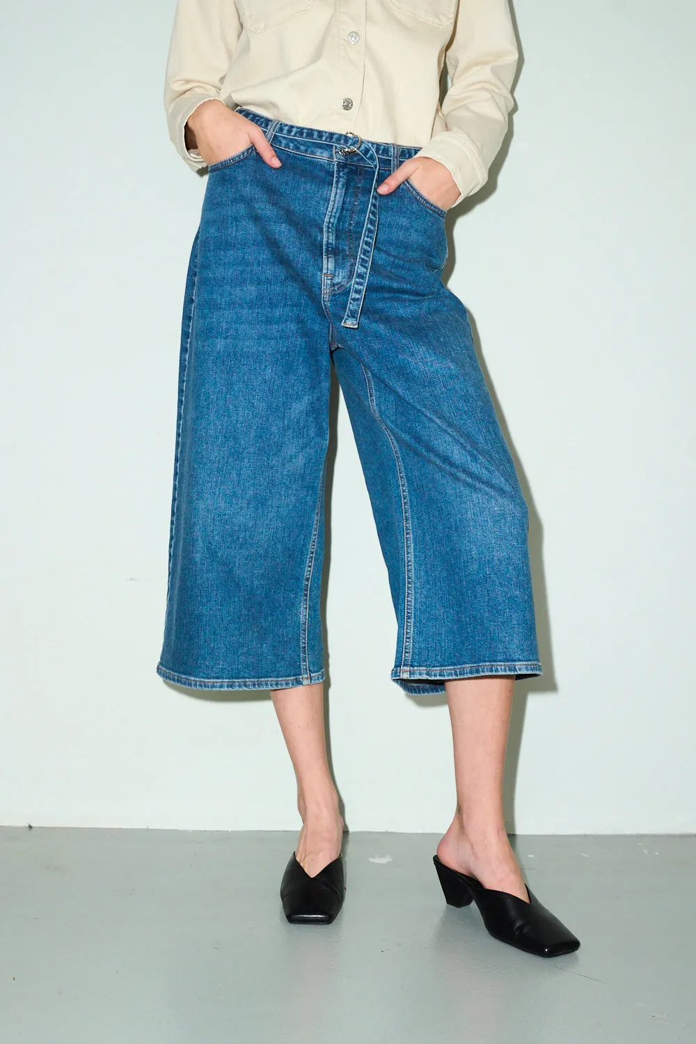 TMRW-Angelika Culotte Jeans Wash Bright Riverside