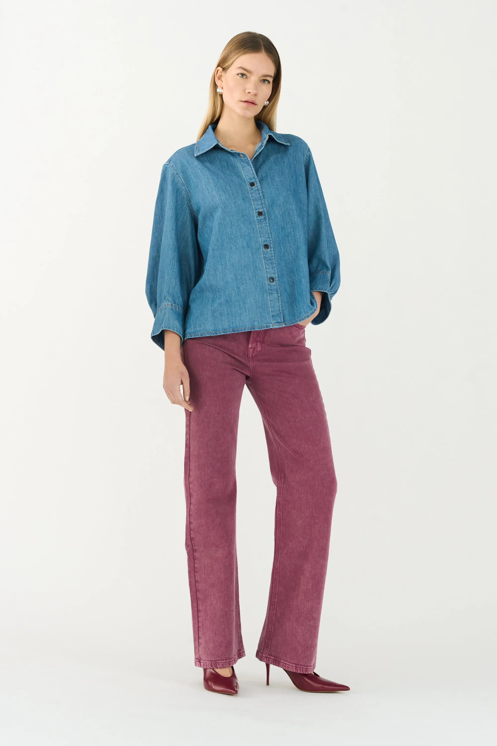 TMRW-Brown Jeans Wash Antique Dye - Plum