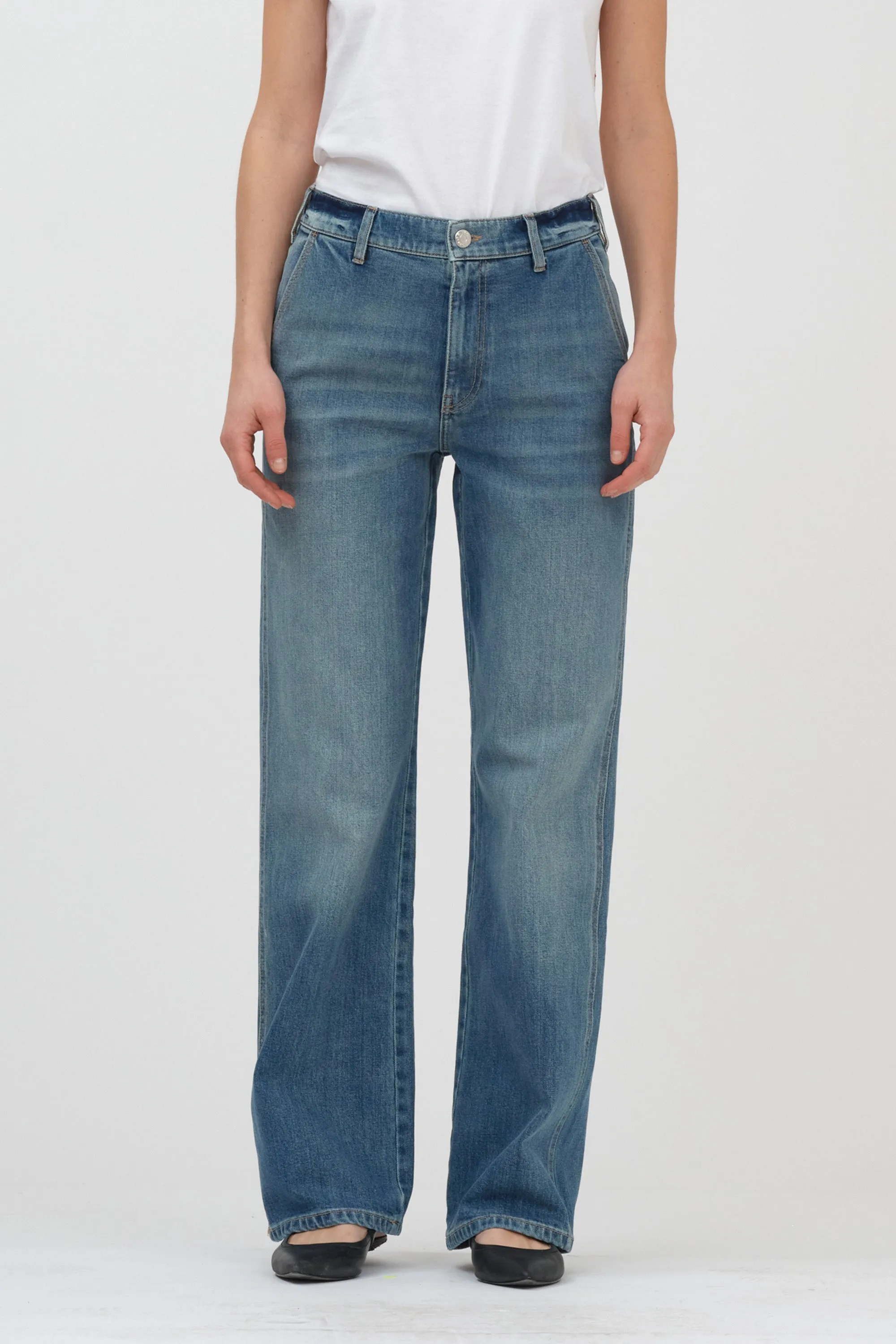 TMRW Brown Worker Jeans - Vintage North London