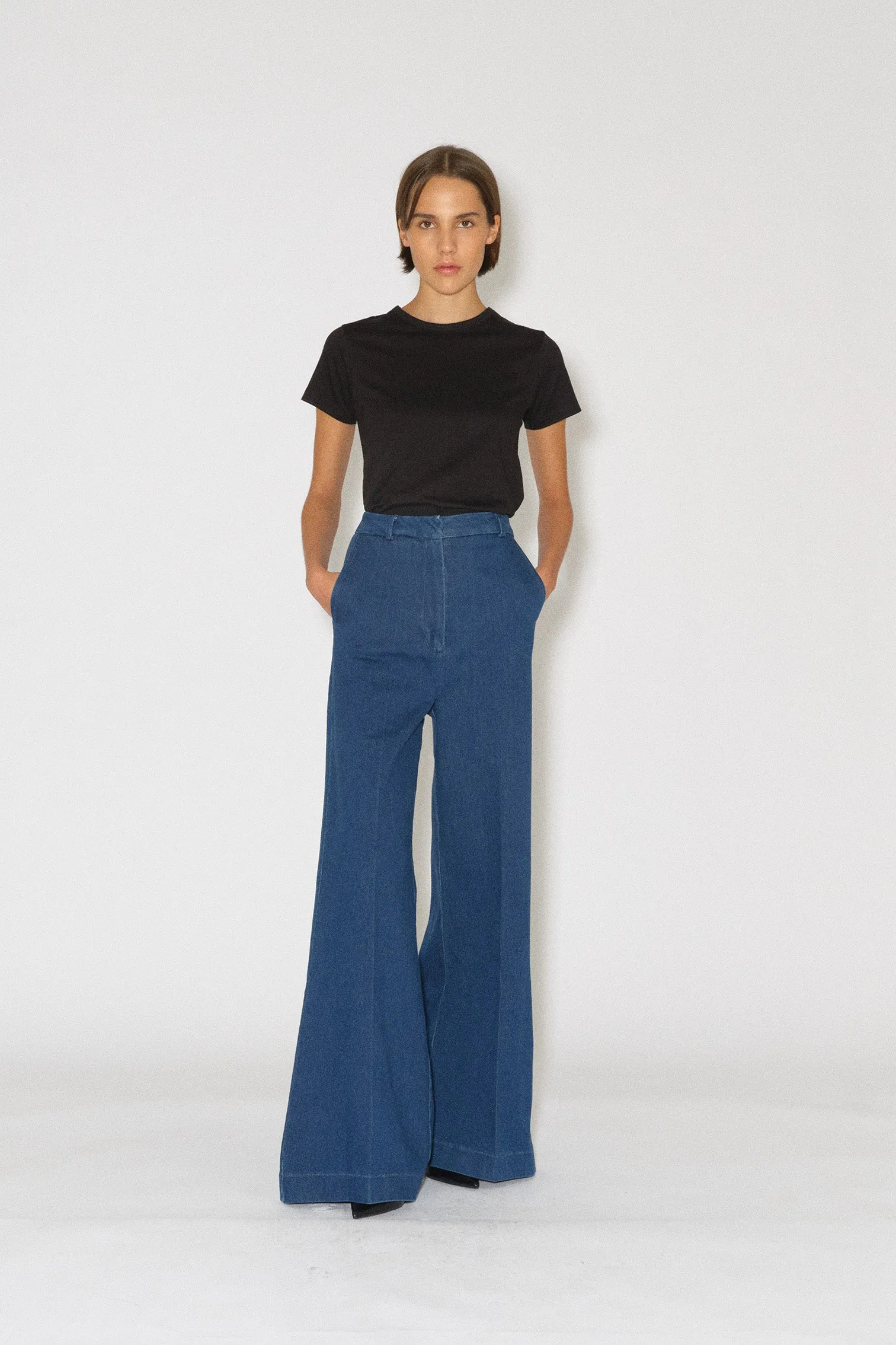 TMRW Ellen Wide Pant - Bilbao Rinse