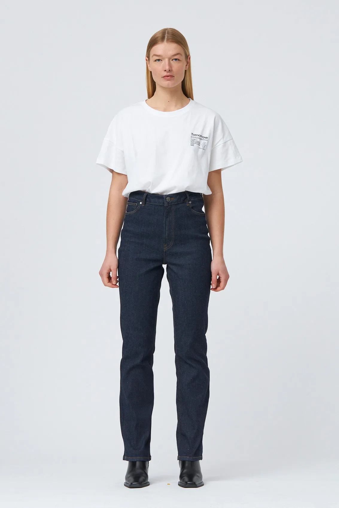 TRW-Cate Bullet Shape Jeans Wash Raw Bardolino - Denim Blue