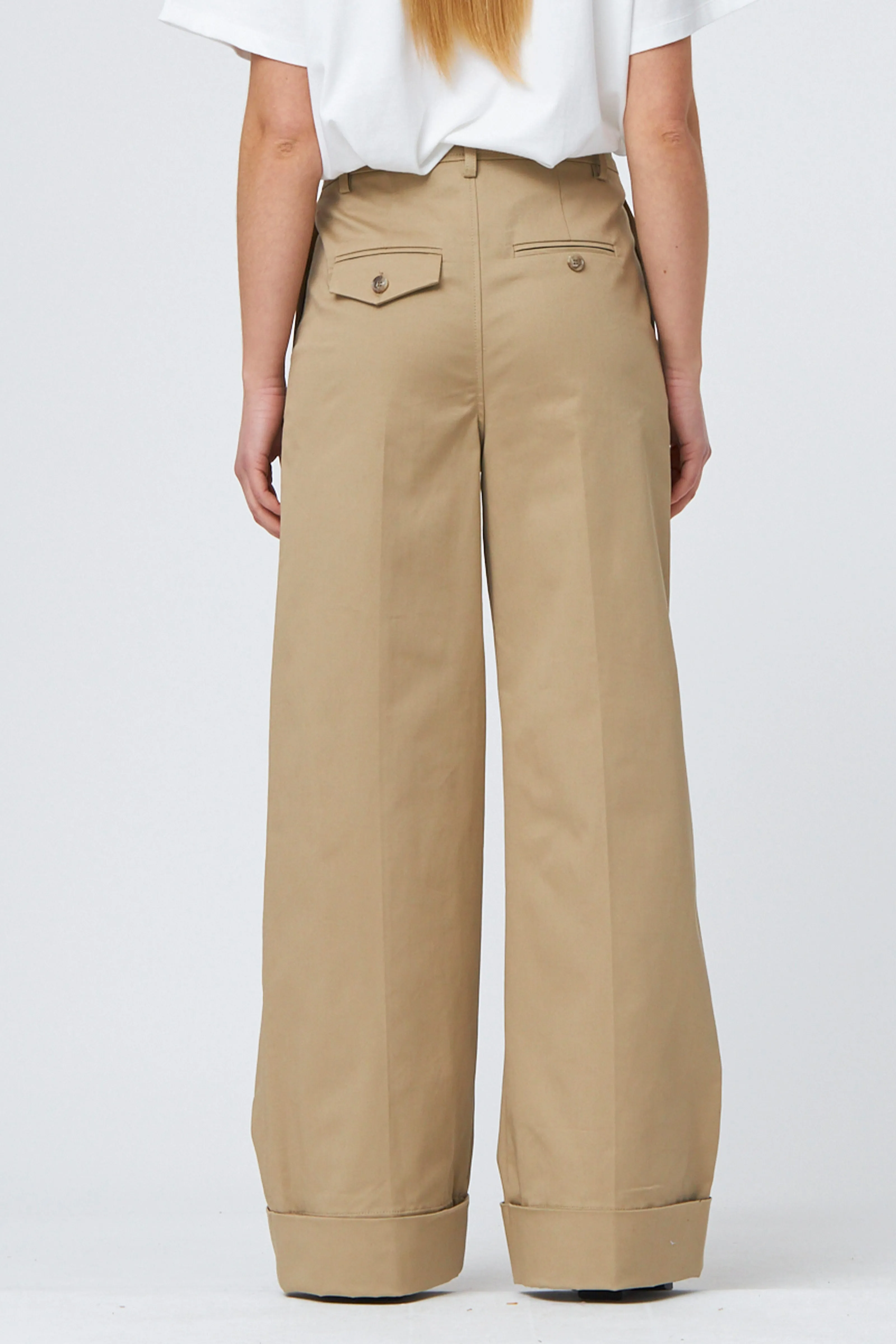 TRW-Ellen Mens Pleat Pant - Khaki