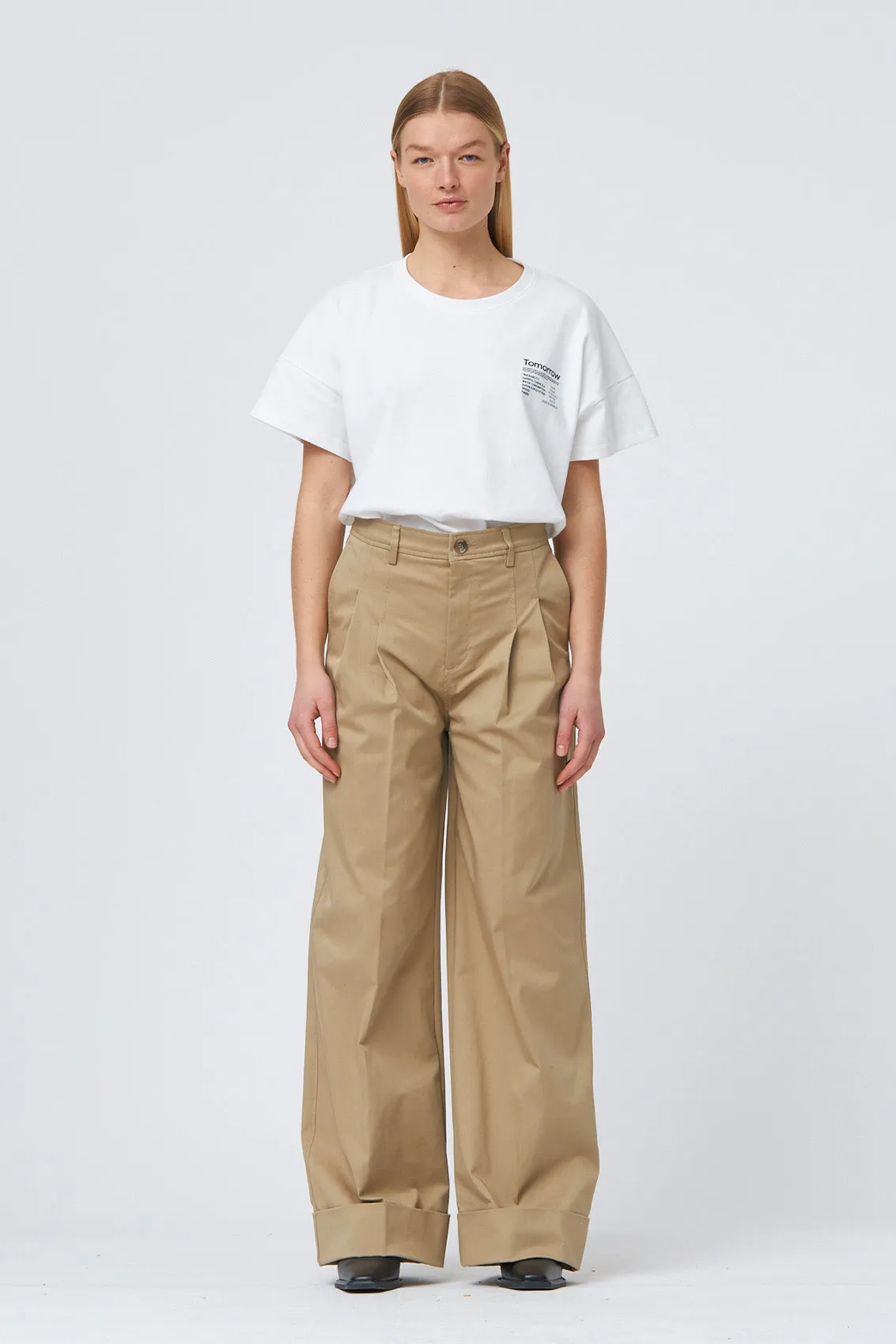 TRW-Ellen Mens Pleat Pant - Khaki