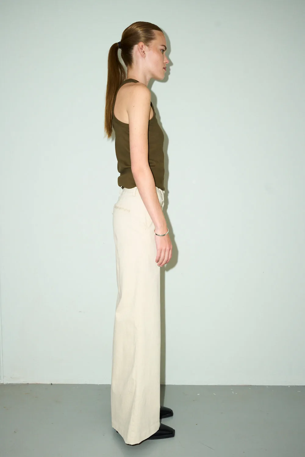 TRW-Ellen Pant Wash Crude - Ecru