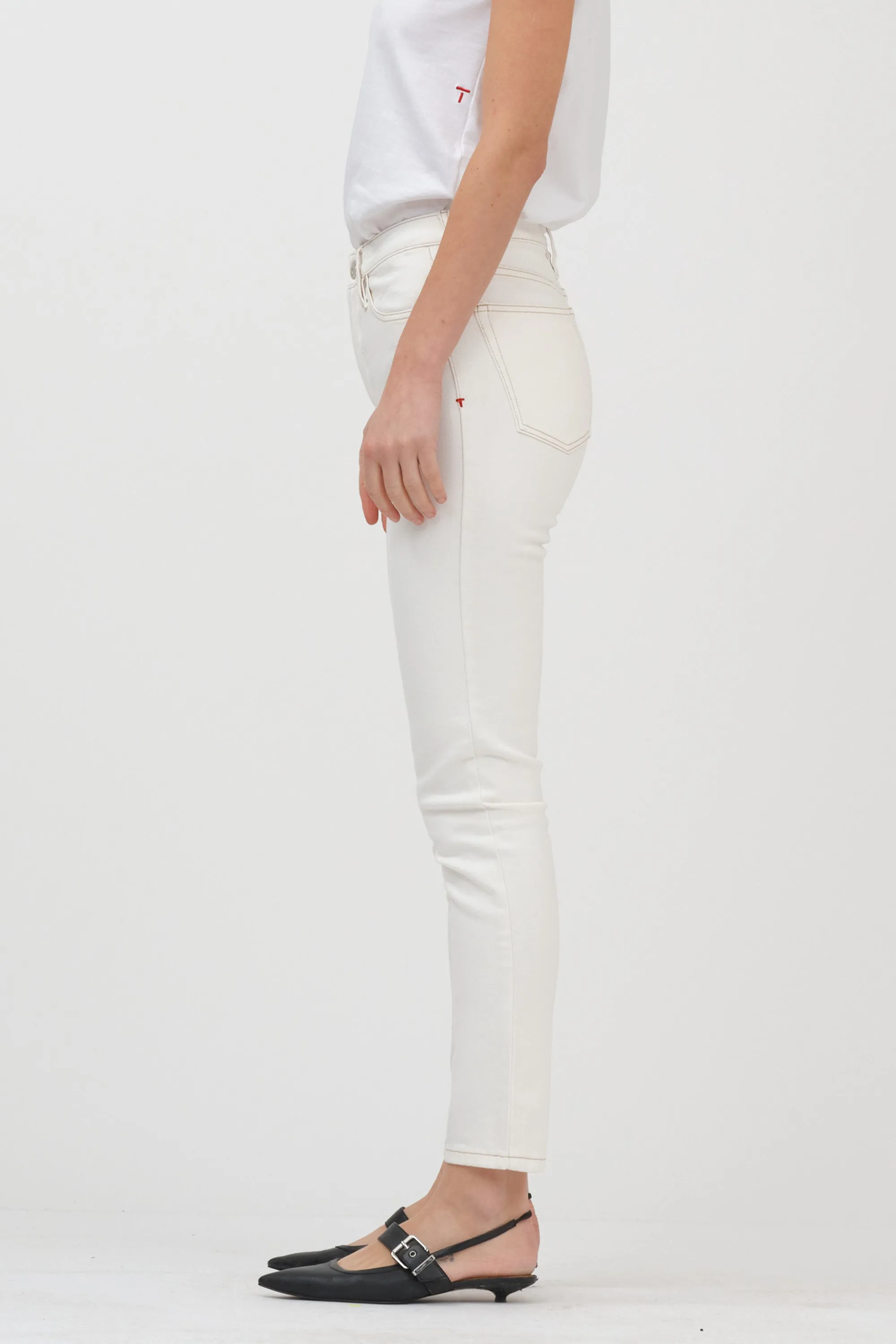 TRW-Hepburn HW mom ecru - Ecru